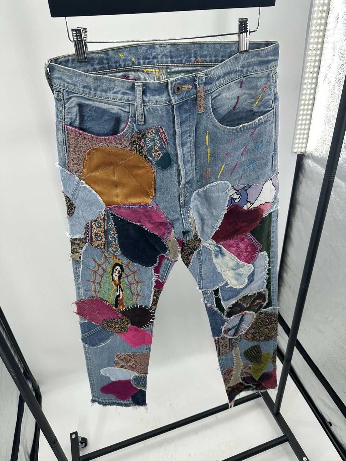 Kapital Kapital Patchwork Denim Jeans Size US 32 / EU 48 - 4 Thumbnail