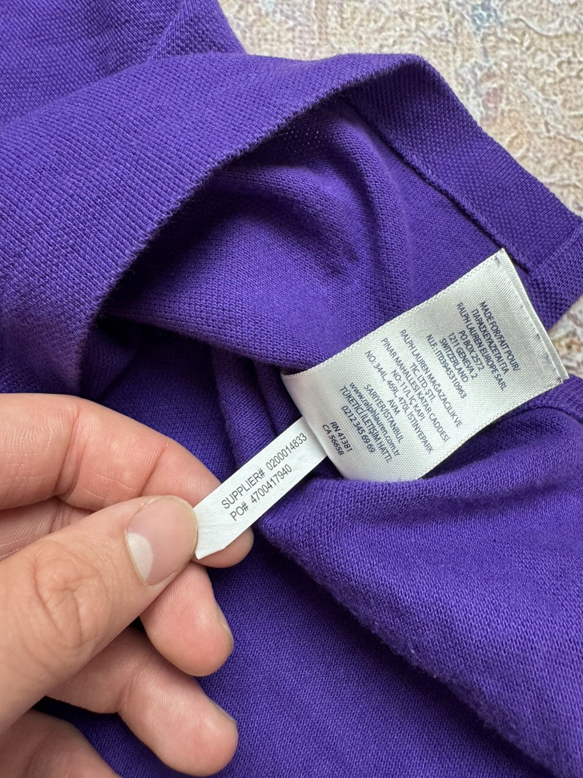 Vintage Y2K Polo Chief Keef Ralp Lauren Purple Swag Size US M / EU 48-50 / 2 - 10 Thumbnail