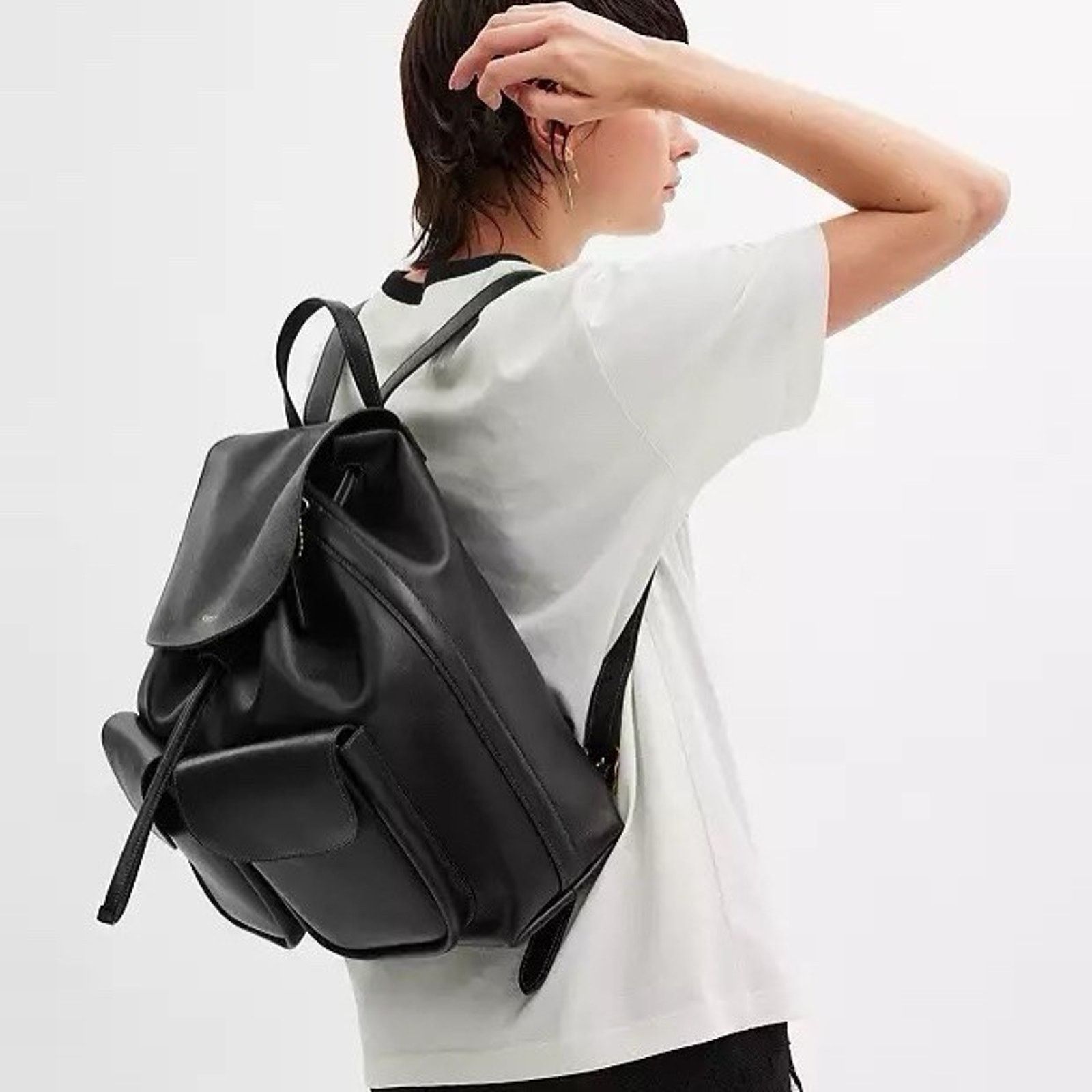 Coach NWT COACH Crosby Backpack Bag Brass/Black leather CY279 Size ONE SIZE - 8 Thumbnail