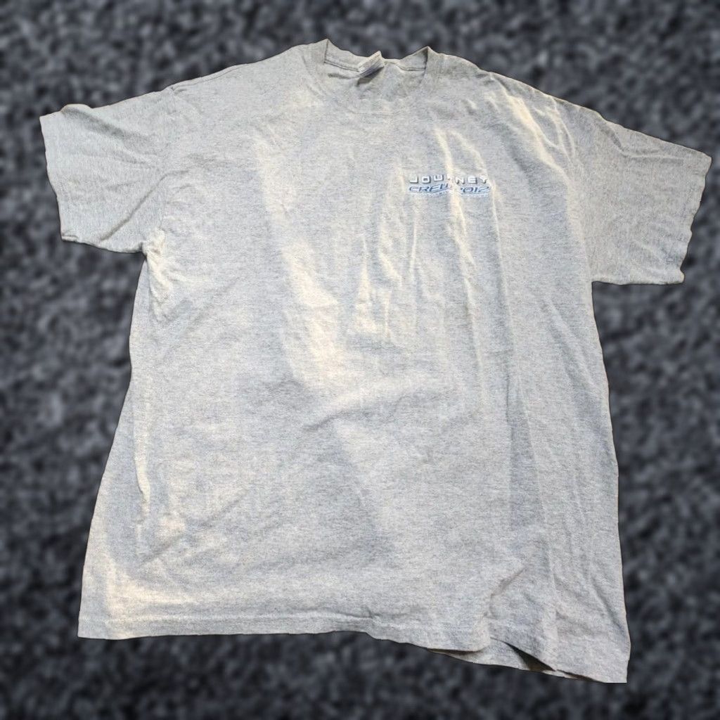Vintage Journey 2012 Tour Graphic Tee Mens XL Gray Band T Shirt Size US XL / EU 56 / 4 - 1 Thumbnail