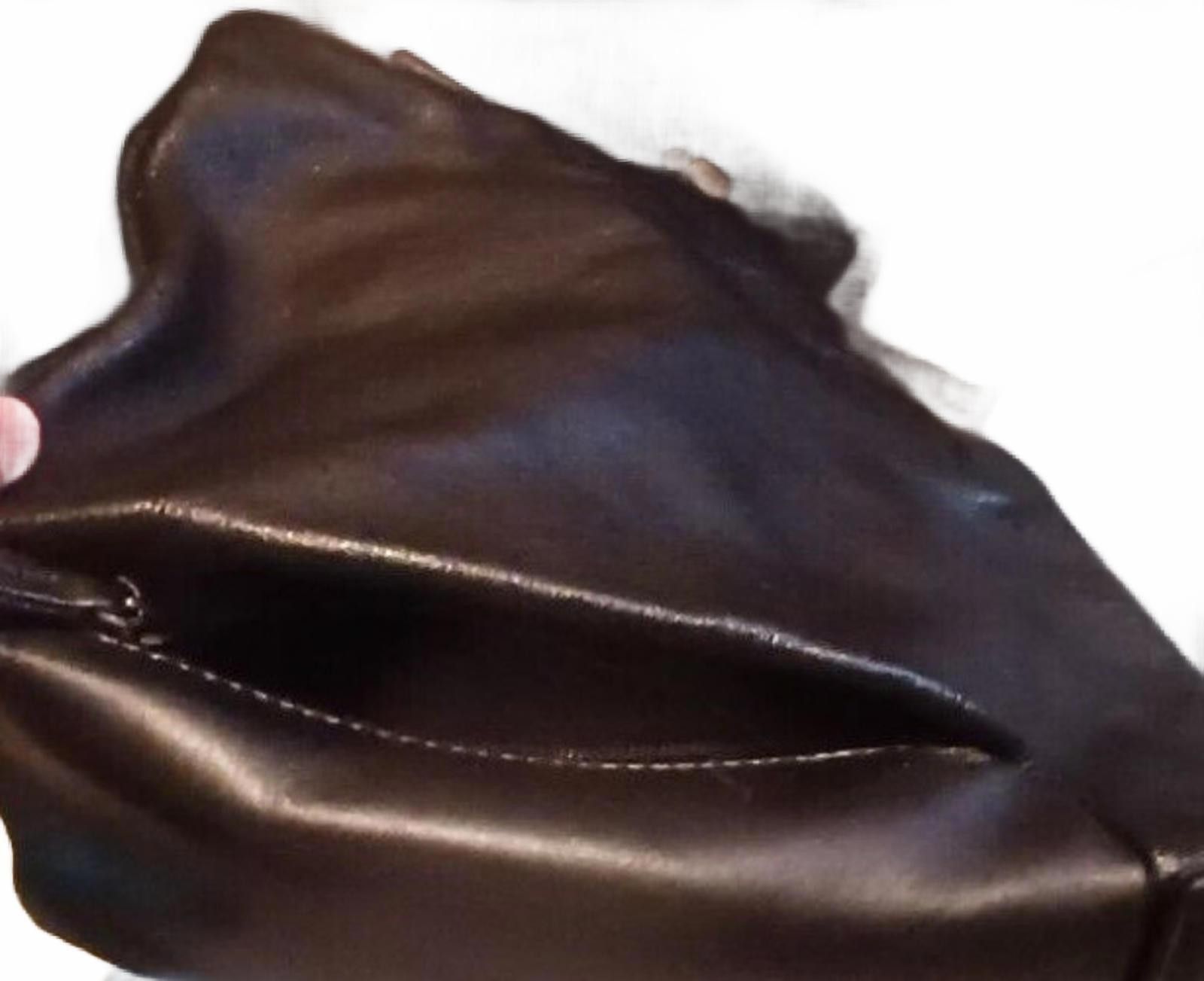 The Unbranded Brand Unbranded Genuine Leather Black Shoulder Bag Adj. Strap Size ONE SIZE - 7 Thumbnail