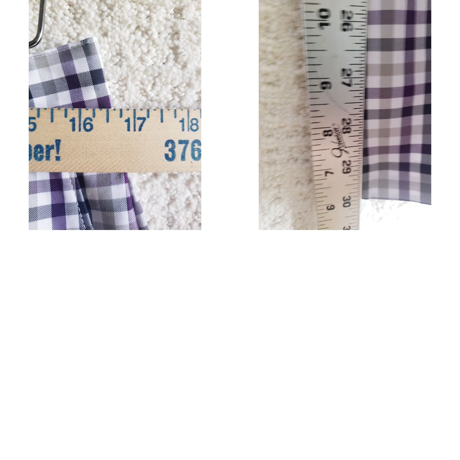 Izod VINTAGE? No — Izod Golf Performx Pants 32x30 Purple Gray Black White Check Pattern Stretch Mens Regular Straight Front Pocket Wide? Size US 32 / EU 48 - 9 Thumbnail