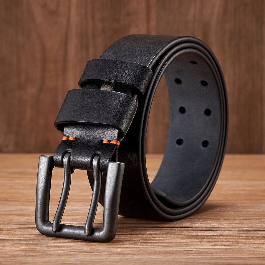 Japanese Brand × Leather Double Pin Buckle Leather Belt Size ONE SIZE - 1 Thumbnail