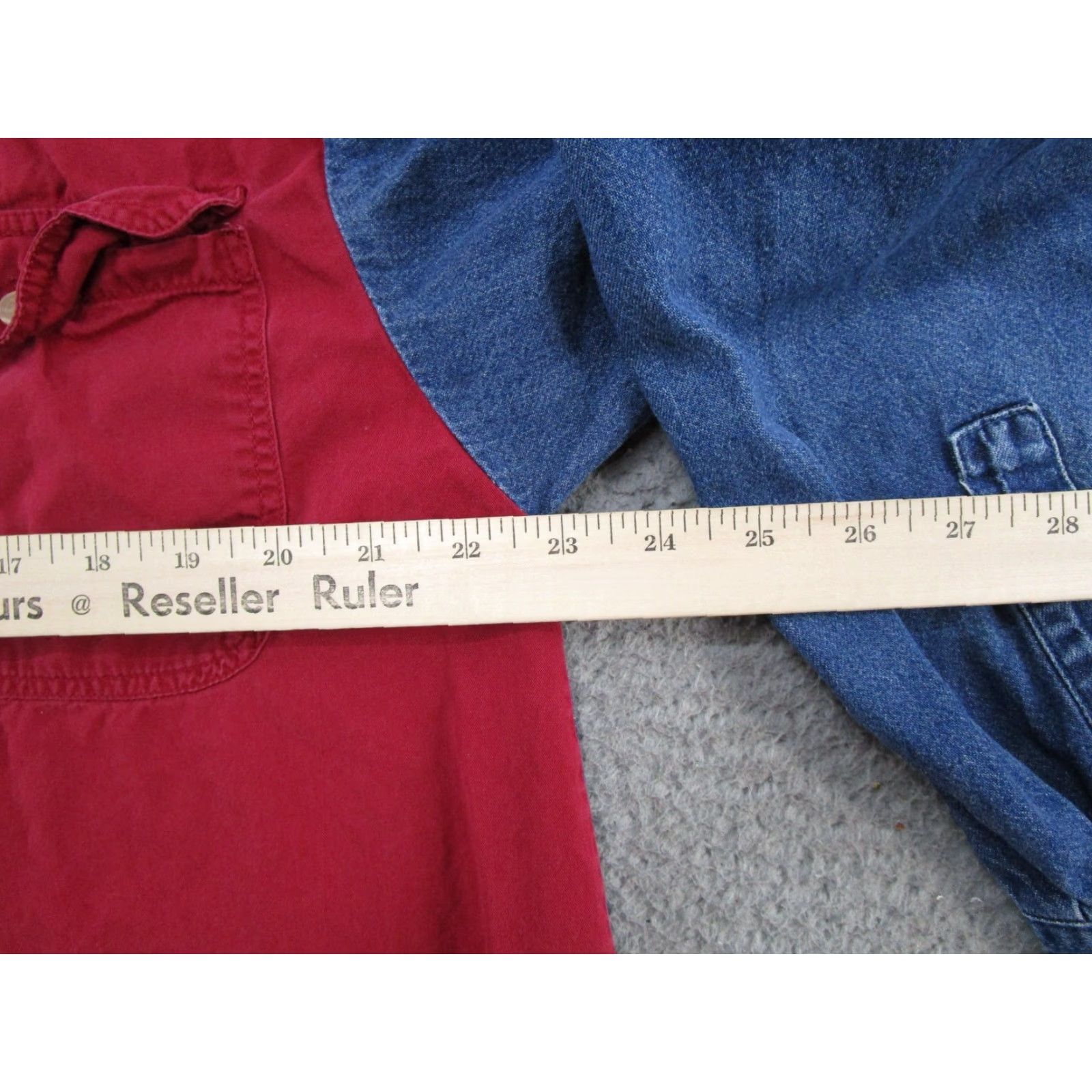 Vintage VINTAGE High Advantage Denim Button-Up Shirt Western 90s Blue L Men’s Button-Down Collared Long Sleeve Casual Shirt Mens Regular Cotton Denim Size US L / EU 52-54 / 3 - 5 Thumbnail