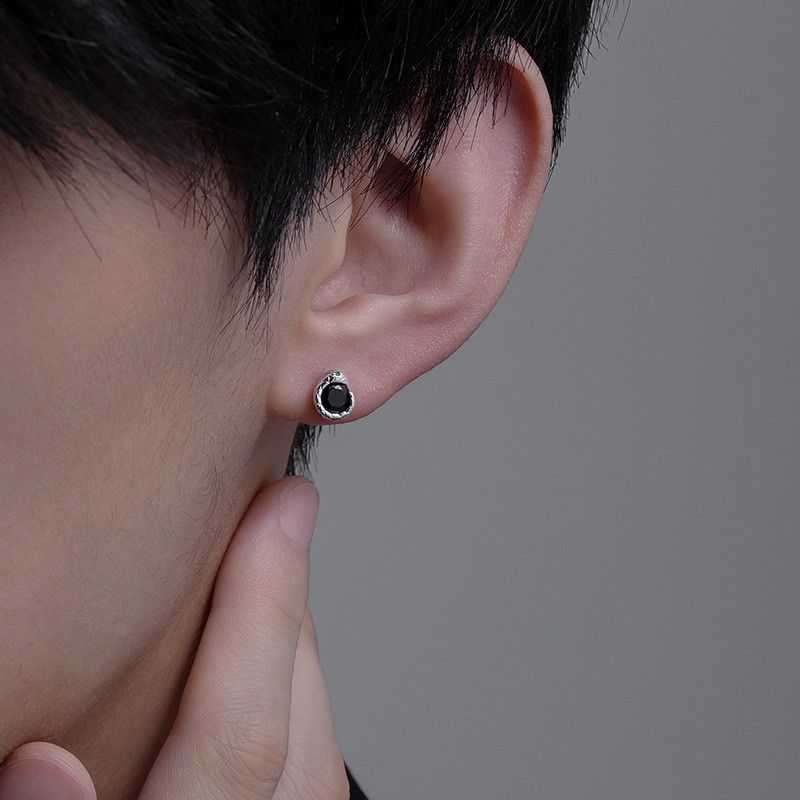 Jewelry Snake Modern Earrings One Pairs Chrome Jewelry Size ONE SIZE - 2 Thumbnail