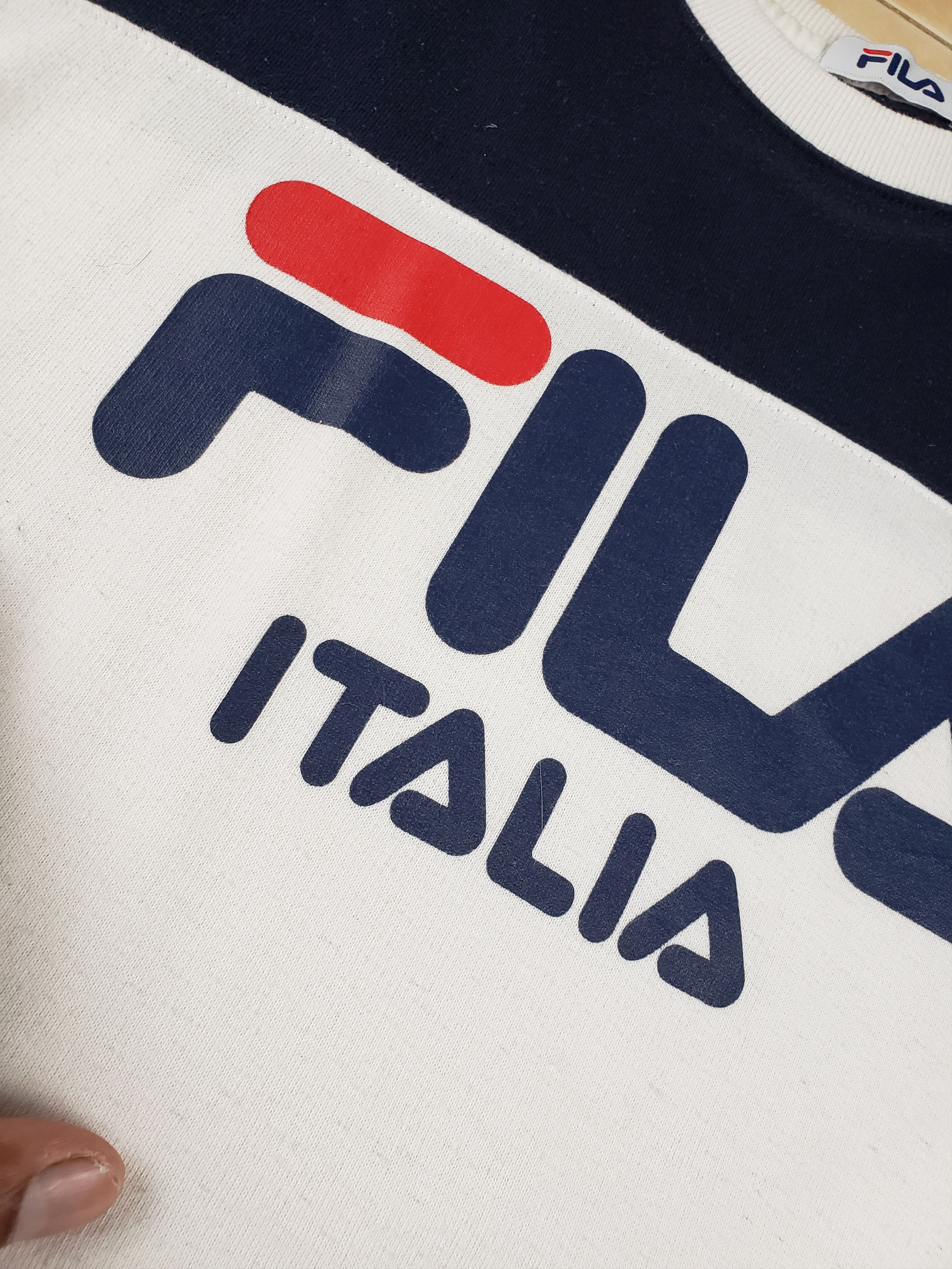 Fila × Vintage × Vision Streetwear Vintage Fila Italia Connecting Fabric Size US L / EU 52-54 / 3 - 10 Thumbnail