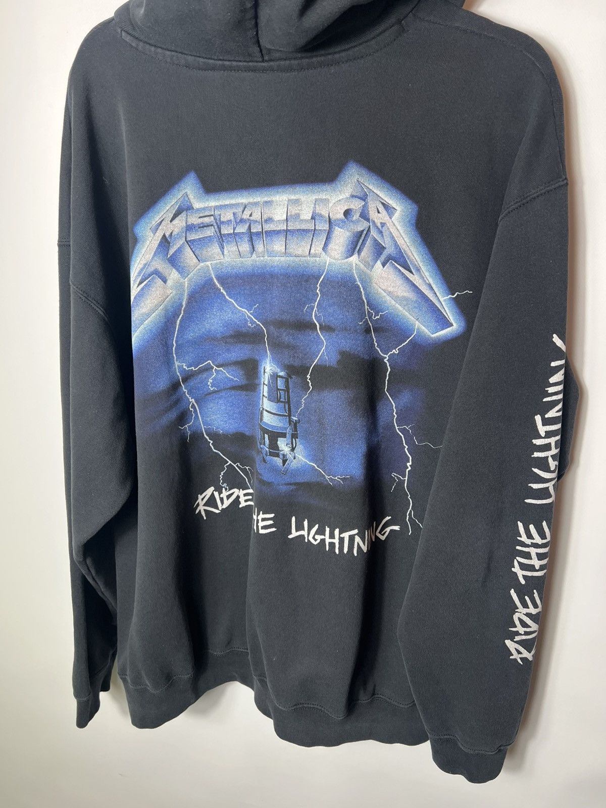Metallica Vintage band rock Metallica Ride The Lightning Tour Hoodie Size US XL / EU 56 / 4 - 9 Thumbnail