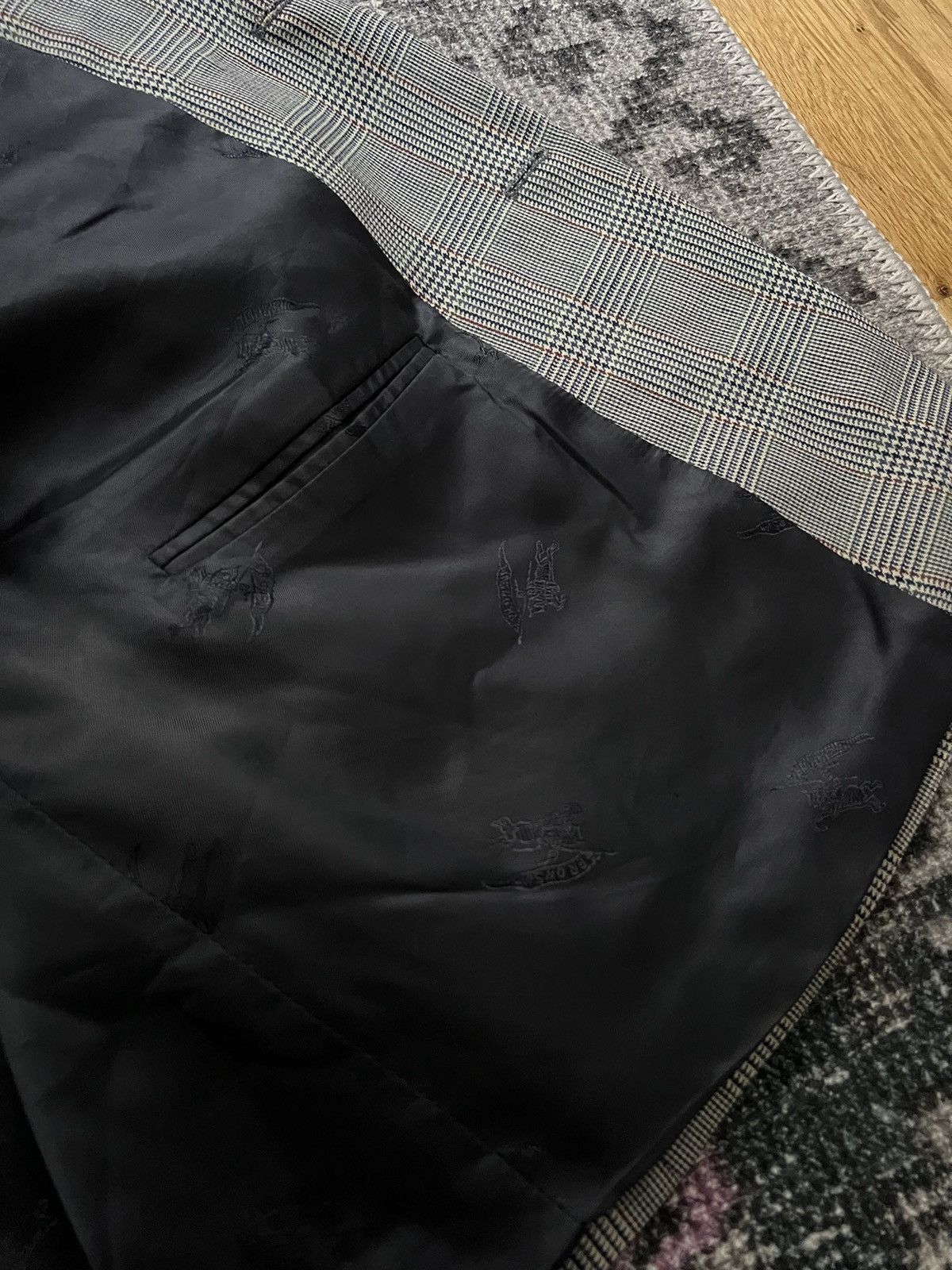 Burberry × Vintage ‼️VINTAGE BURBERRY 100%WOOL/VISCOSE ARCHIVAL BLAZER‼️ Size 46R - 13 Thumbnail