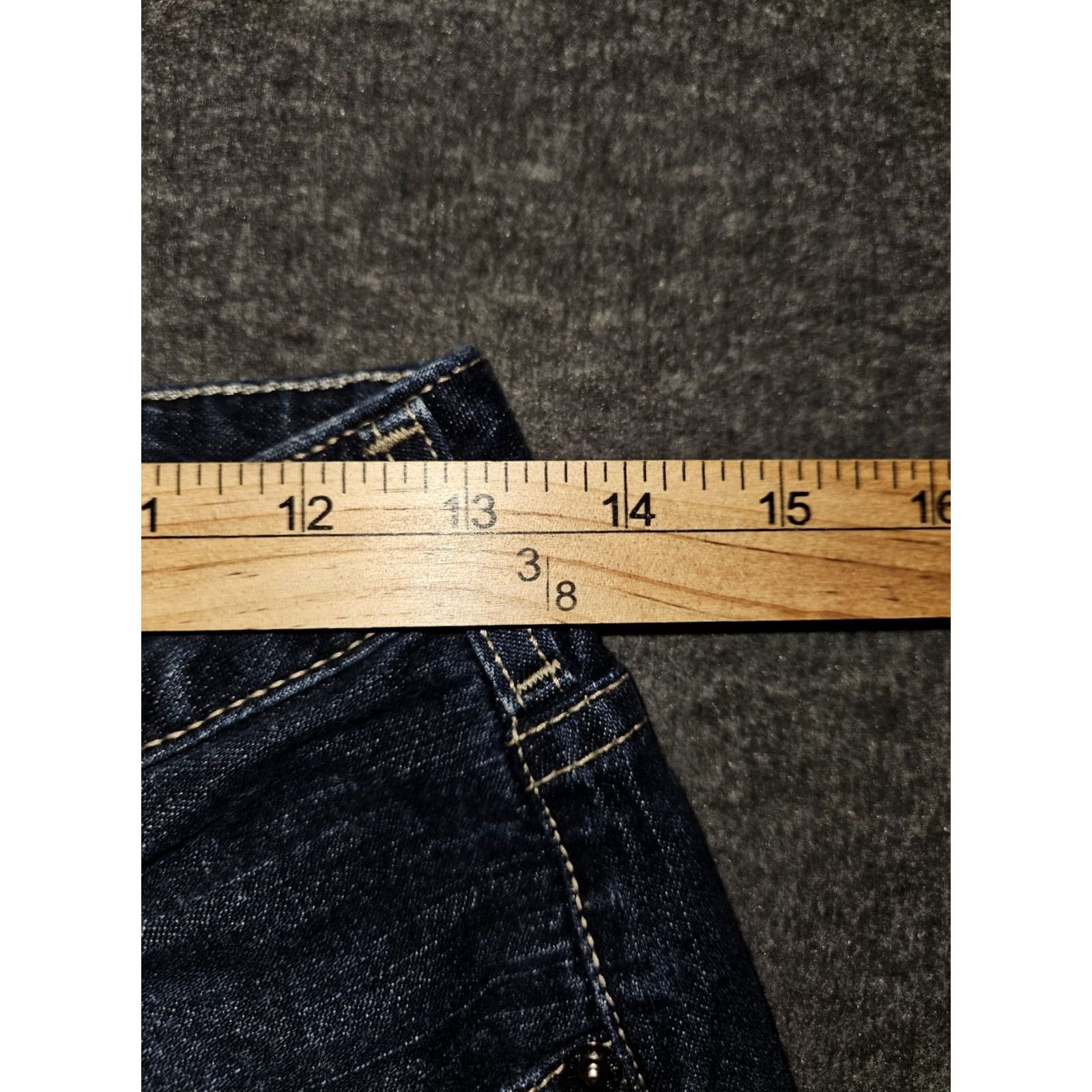 Silver Jeans Co. VINTAGE Silver Jeans Flare Blue Denim Mid Rise Button Fly 100% Cotton 28 Women's Size 28" / US 6 / IT 42 - 4 Thumbnail