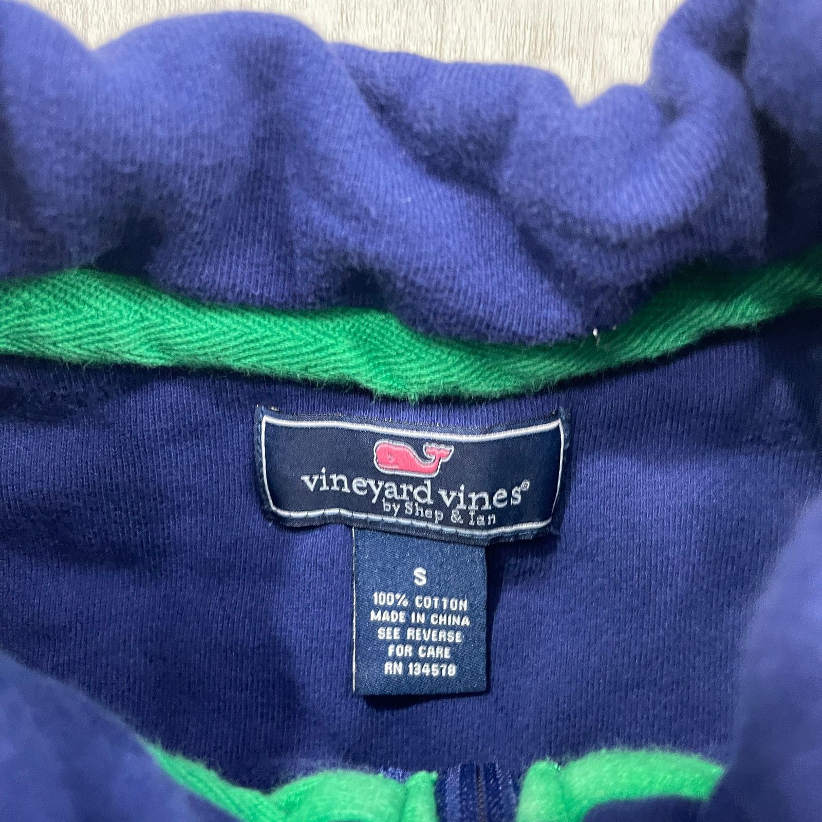 Vineyard Vines Vineyard Vines 1/4 Pullover Men's Small Blue Green Preppy Size US S / EU 44-46 / 1 - 4 Thumbnail