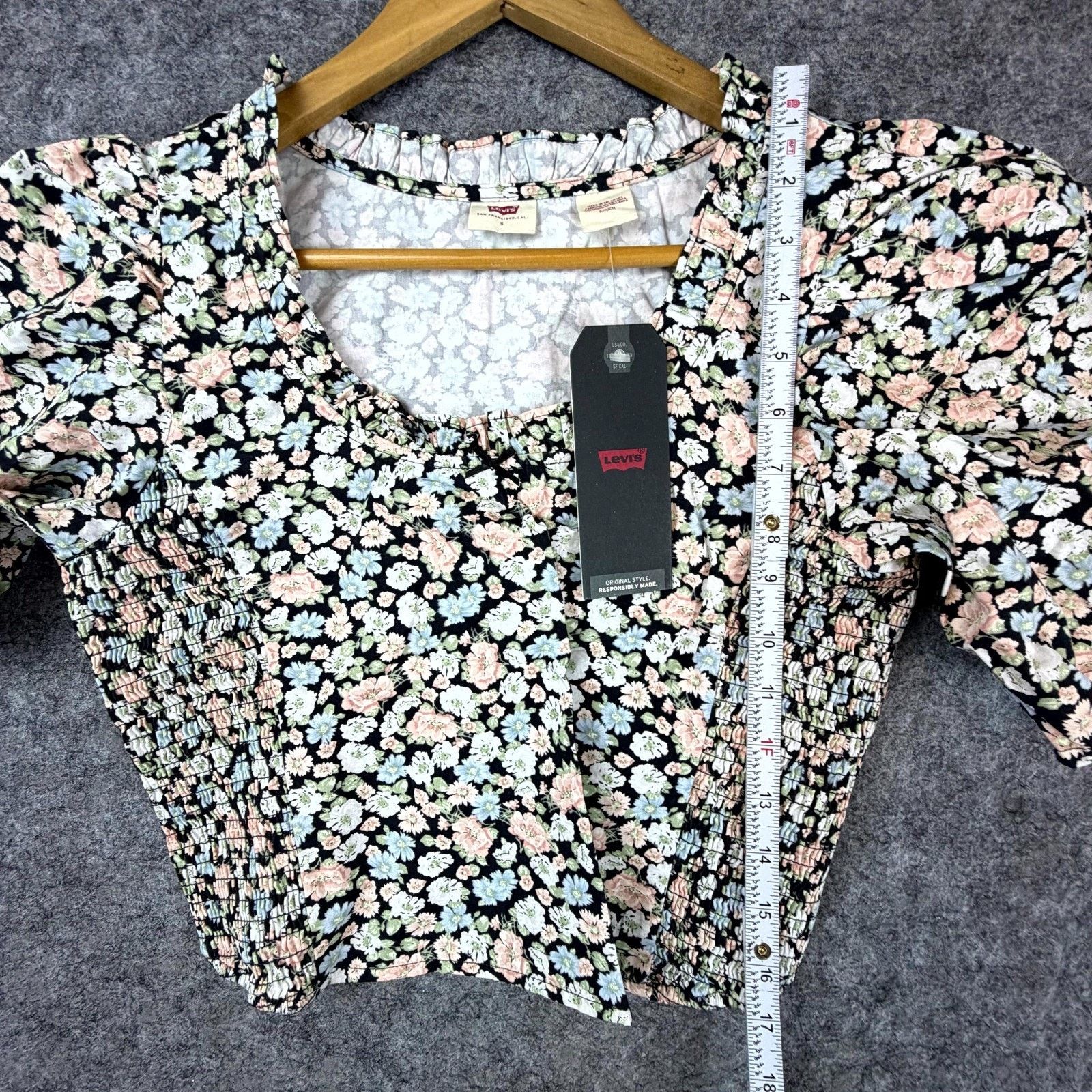 Levi's Levis Louise Puff Sleeve Crop Top Cottage Prairie Soft Girl Size S / US 4 / IT 40 - 5 Thumbnail
