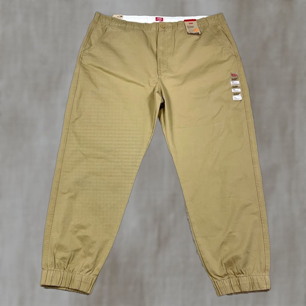 Levi's Pants Chino 2XL 2XL Relaxed Men Brown Tan Knit Cotton Pockets 5-Pocket Logo NWT NEW Modern Casual Slim/Classic Style