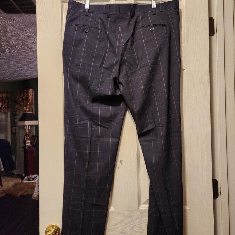 Murano Murano men's navy 69%polyester 29%viscose dress pants 38/32 Size 38L - 2 Thumbnail