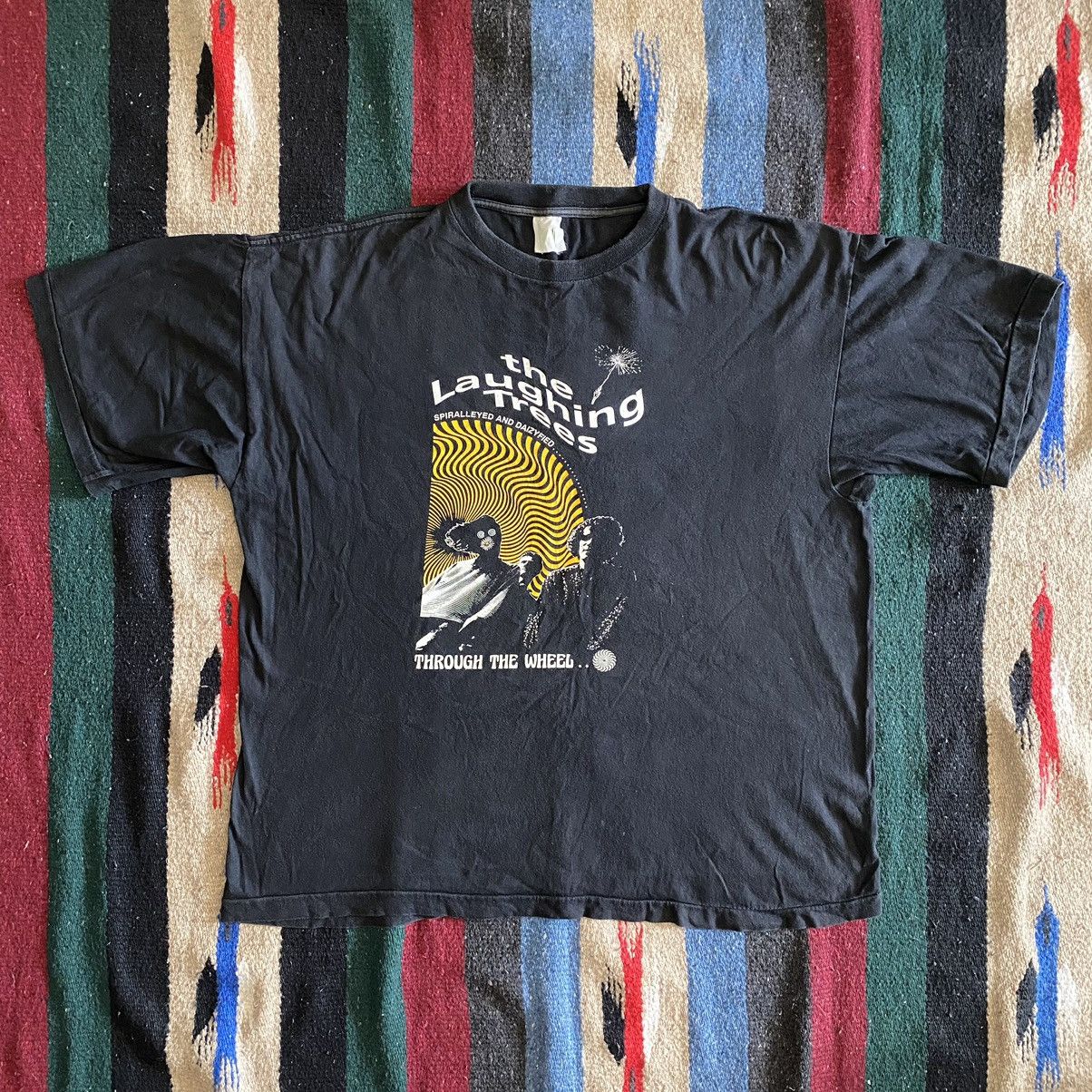 image of Alternative x Band Tees Vintage 90's The Laughing Trees T-Shirt in Faded Black, Men's (Size XL)
