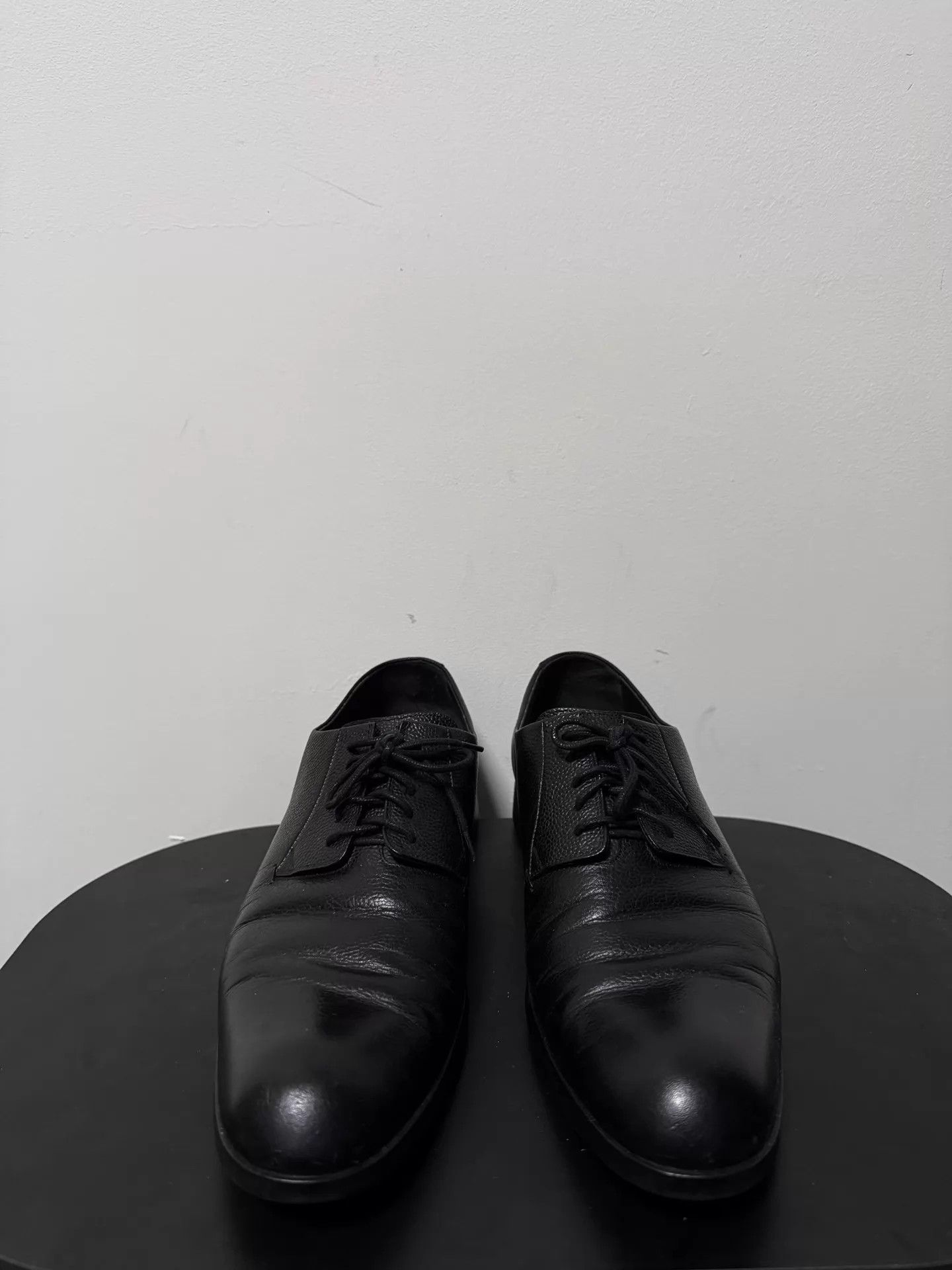 Giorgio Armani GiorgioArmani GA Mainline Grain Leather Derby Shoes 42 Size US 9 / EU 42 - 2 Thumbnail