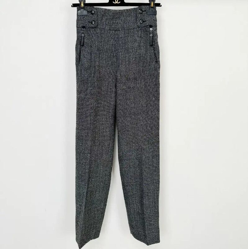 Dior Women's Grey Wool Casual Pants 0089