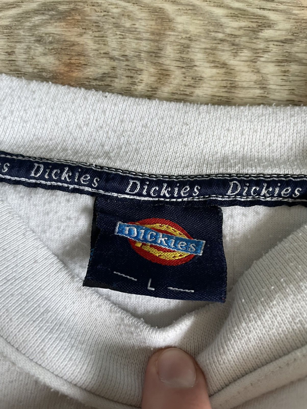 Dickies Dickies Vintage Sweatshirt Big Logo White Size US L / EU 52-54 / 3 - 9 Thumbnail