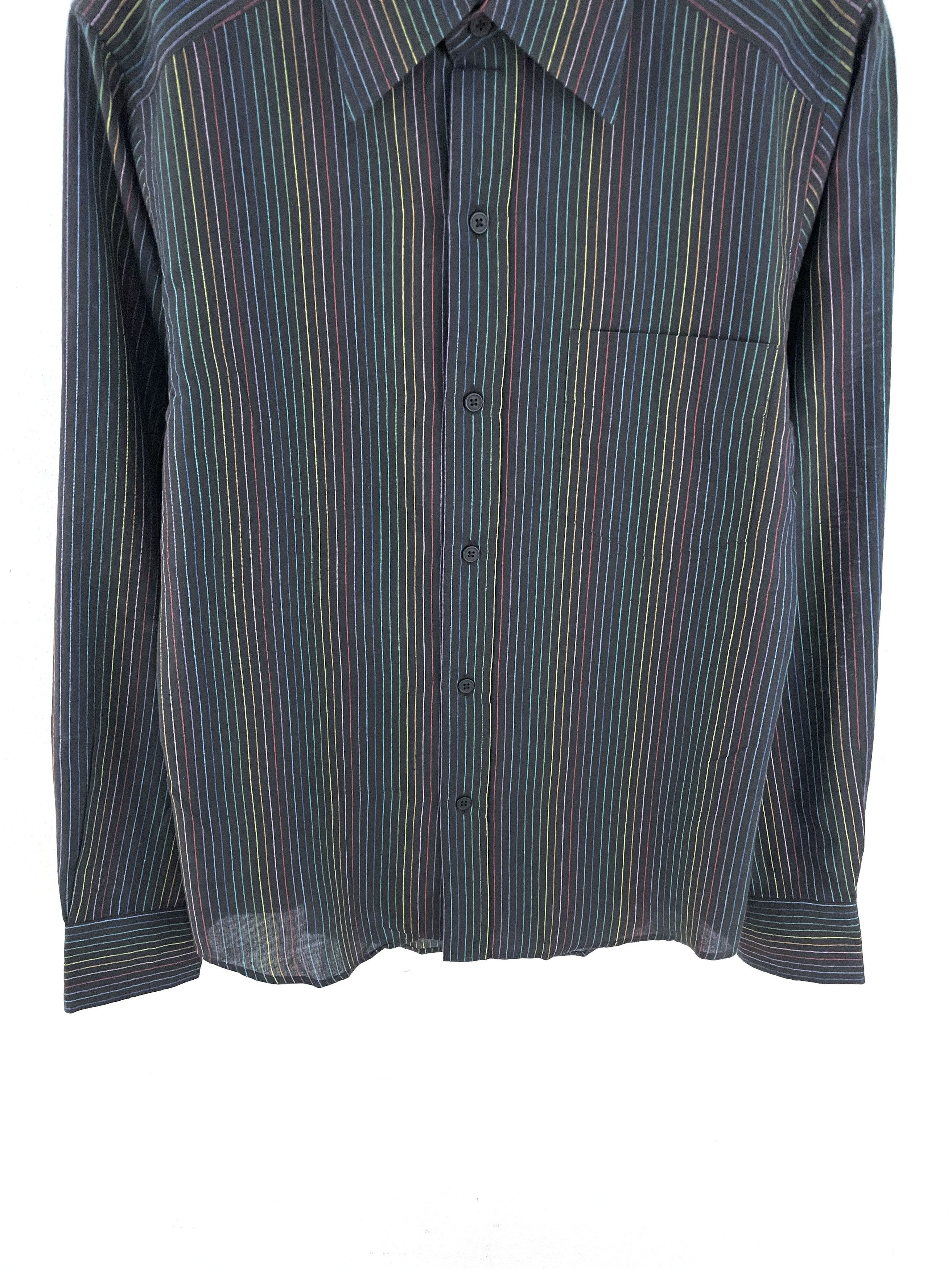 Yohji Yamamoto AAR Colourful Striped Shirt Size US L / EU 52-54 / 3 - 5 Thumbnail