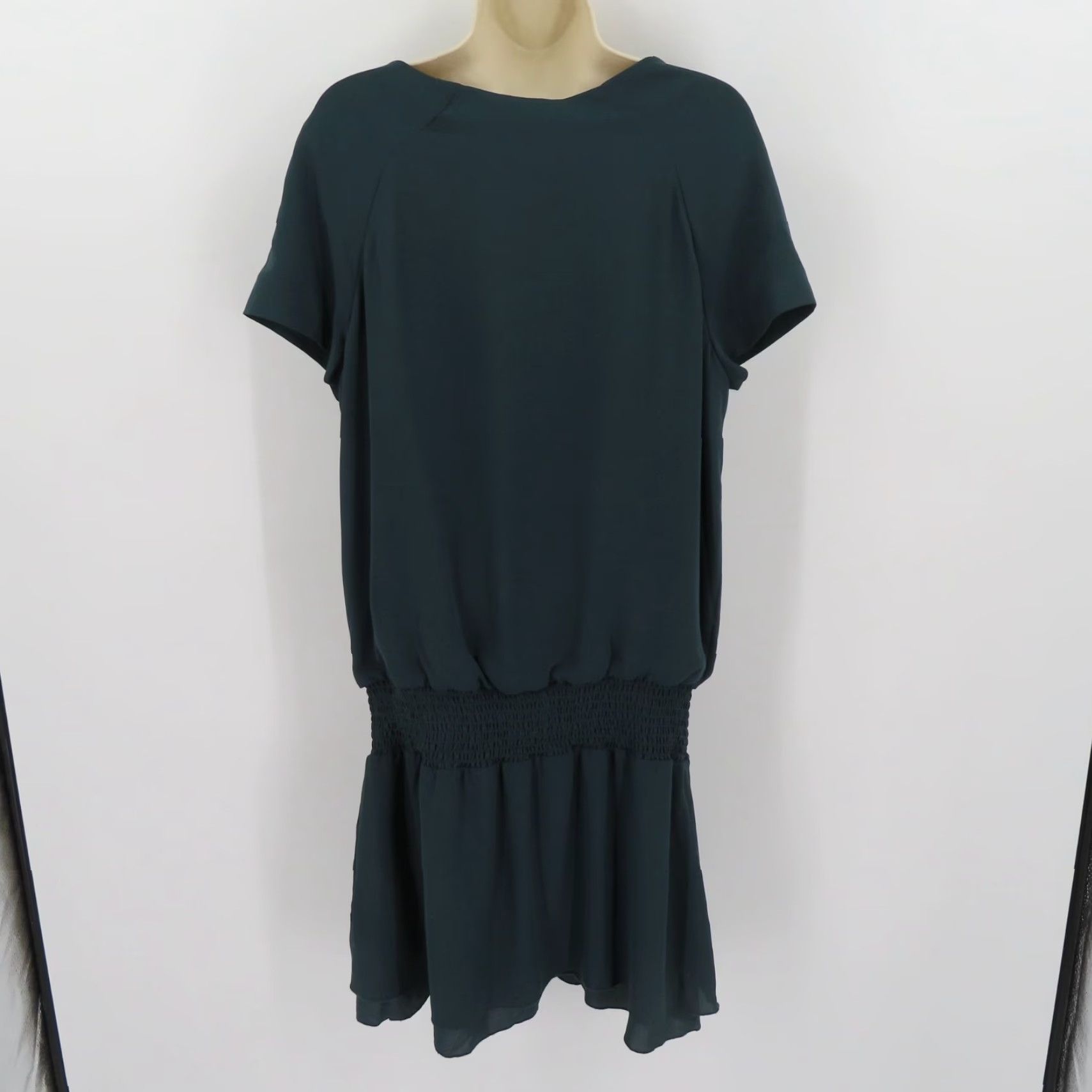 Banana Republic Banana Republic Womens Dress 8 Solid Green Drop Waist Sheath Sundress NEW NWT Size M / US 6-8 / IT 42-44 - 4 Thumbnail