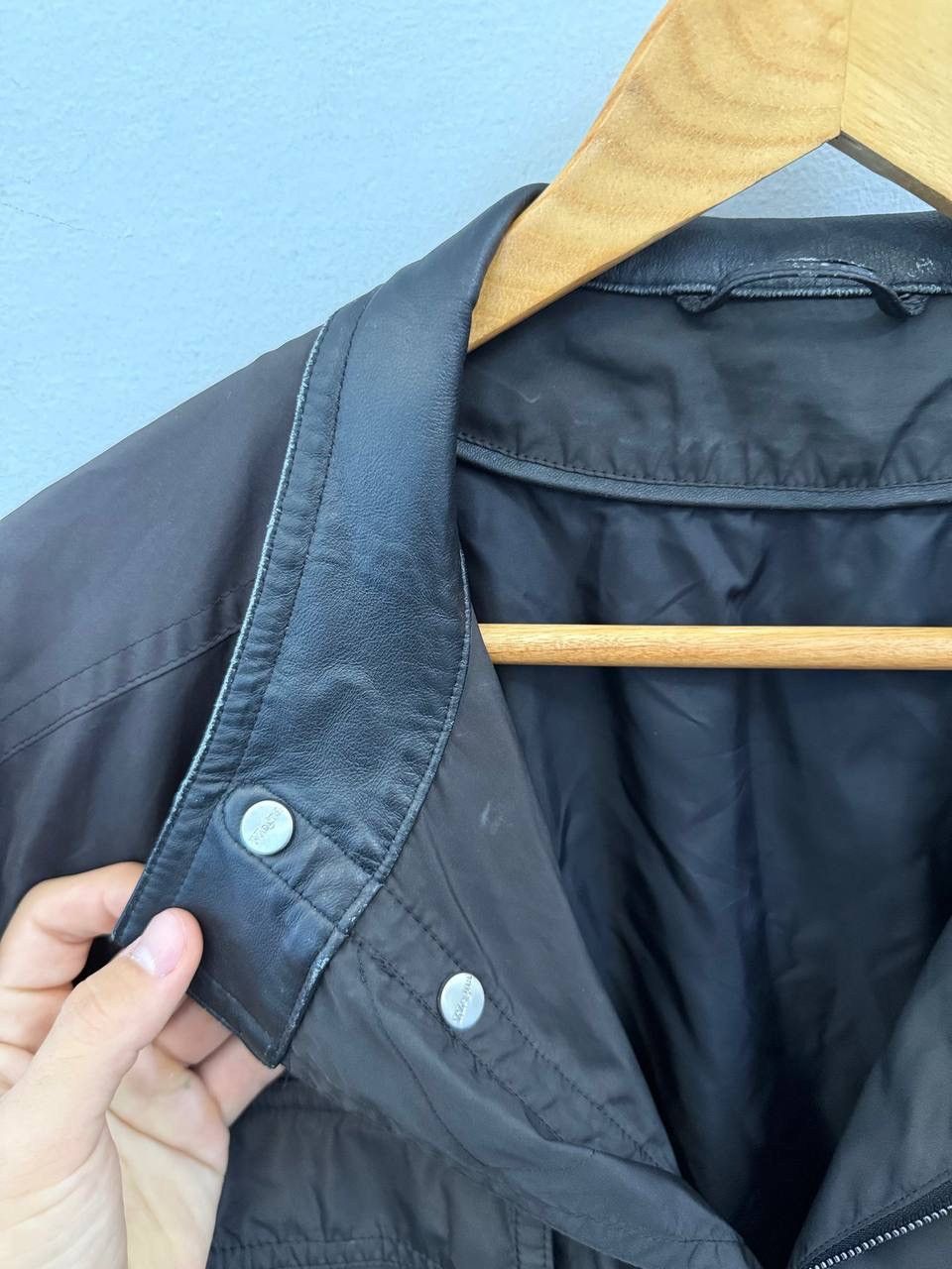 Z Zegna Z Zegna Hidden Nylon leather jacket Size US XXL / EU 58 / 5 - 5 Thumbnail