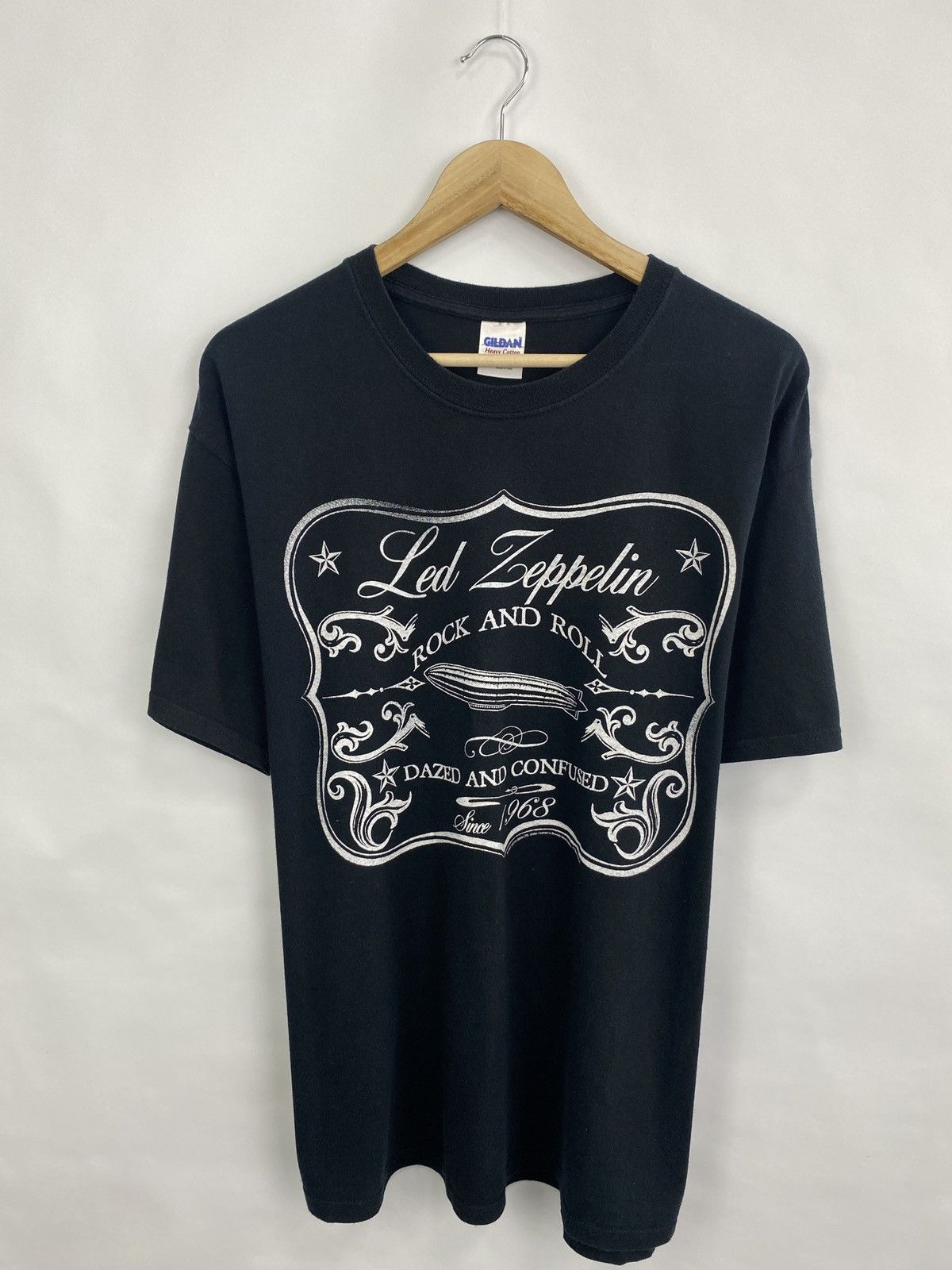 Led Zeppelin 🇬🇧 Vintage Led Zeppelin 1968 Concert T-Shirt Reprint 2007 Y2K Size US L / EU 52-54 / 3 - 3 Thumbnail