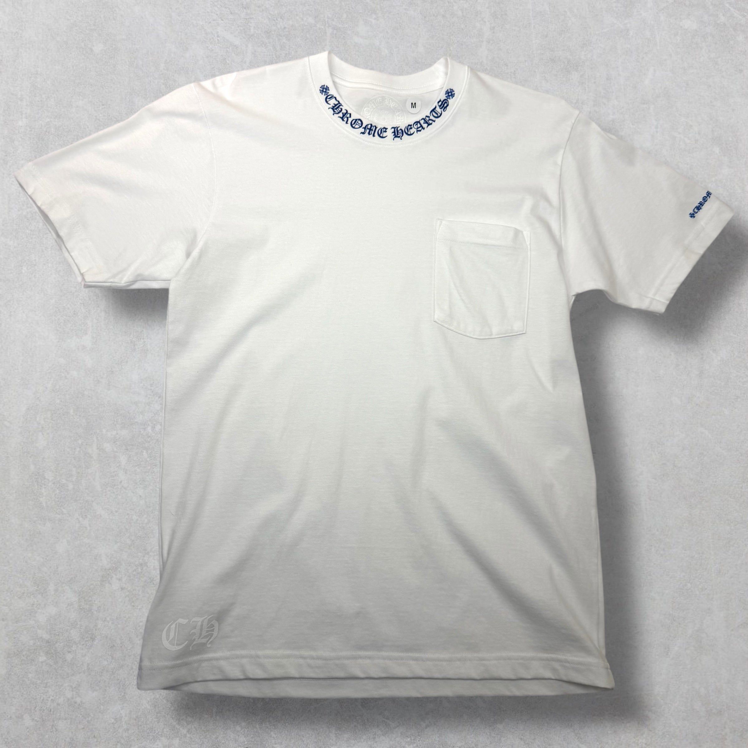 Chrome Hearts Chrome Hearts Blue Neck Logo Tee M Size US M / EU 48-50 / 2 - 1 Thumbnail