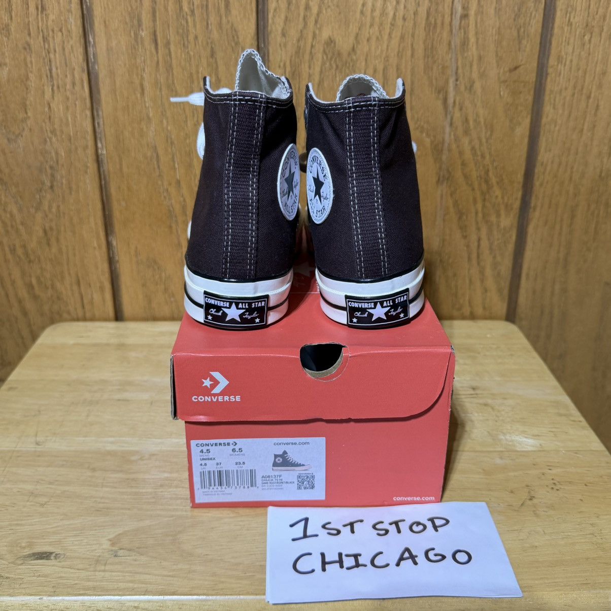 Converse Converse Chuck 70 Hi Dark Root Brown Egret A08137F 6.5 NEW Size US 6.5 / IT 36.5 - 4 Thumbnail