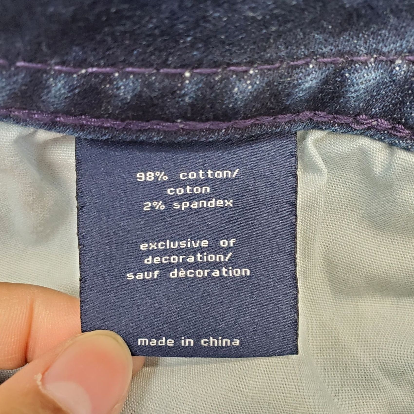 Vintage VIGOSS Womens 6 Jeans Blue Denim Heritage Fit Embellished Pockets Boyfriend 5-Pocket Size 6/29 Stretch Casual Pants Size 28" / US 6 / IT 42 - 7 Thumbnail
