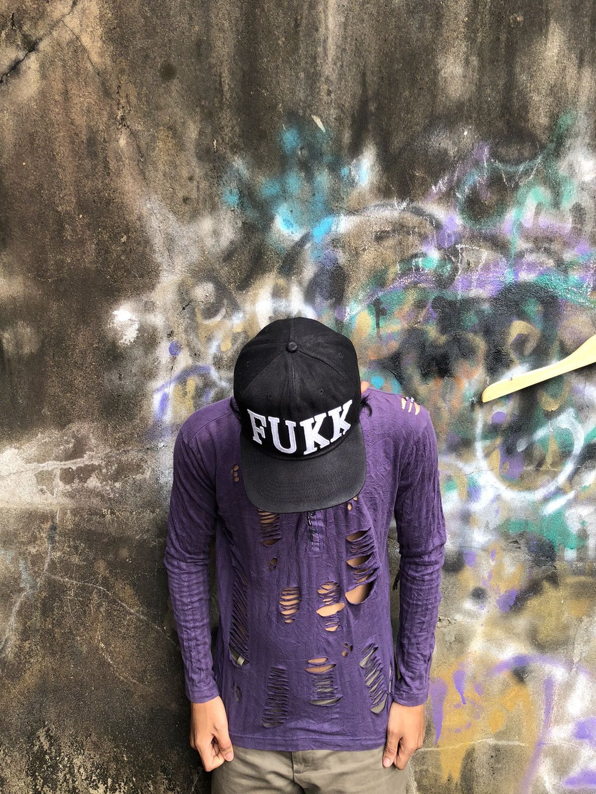 Hysteric Glamour × Japanese Brand × KMRii ❤️‍🔥Final Drop❤️‍🔥Klein plus homme Distressed purple Size US S / EU 44-46 / 1 - 4 Thumbnail
