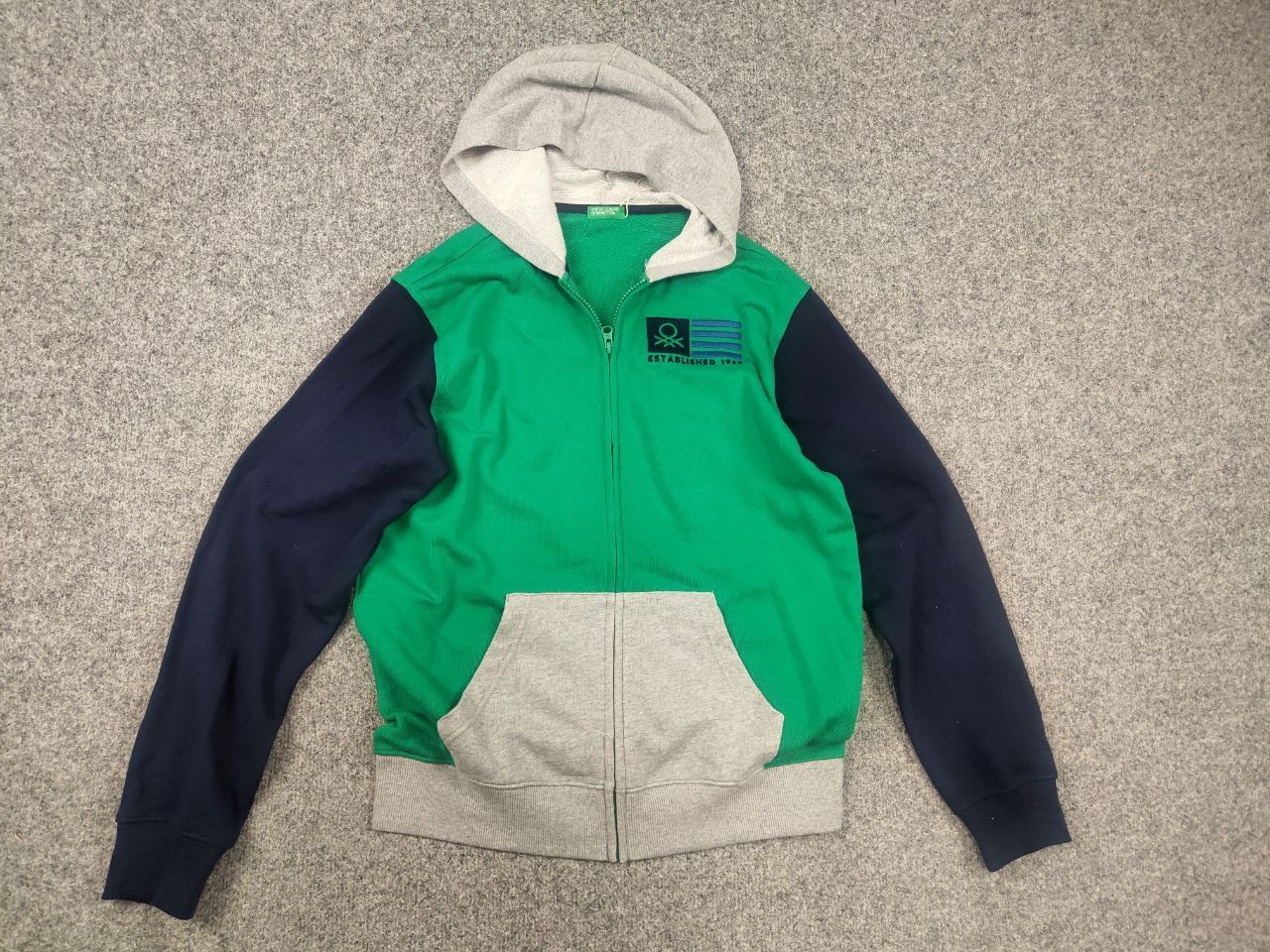 United Colors Of Benetton United colors of benetton Design cotton Logo Zip Hoodie Size US S / EU 44-46 / 1 - 8 Thumbnail