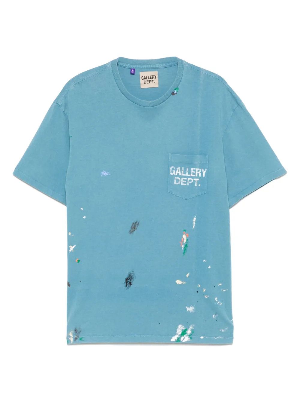 Gallery Dept. o1mle0326 Vintage Logo Painted Tee Shirt in Dusty Blue Size US XXL / EU 58 / 5 - 1 Thumbnail