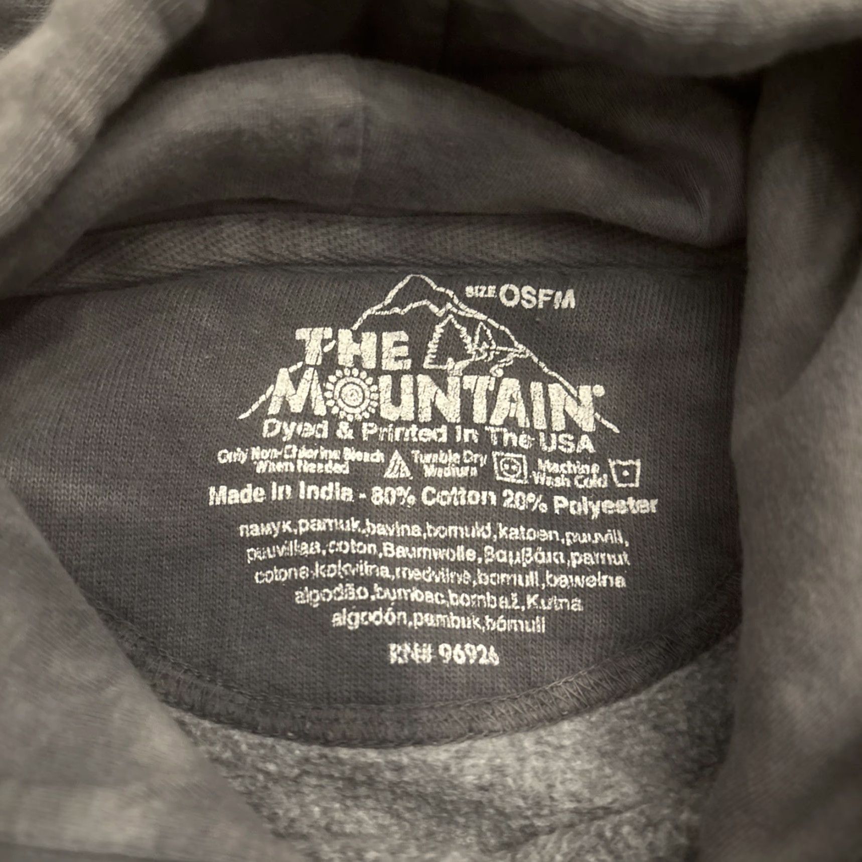 The Mountain VINTAGE The Mountain Dinosaur Hoodie Sweatshirt Pullover Adult OSFM Tie Dye 2009 Gray Size US M / EU 48-50 / 2 - 7 Thumbnail