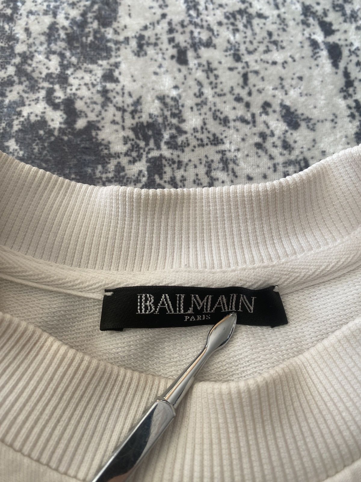 Balmain Luxury women balmain big gold logo crawneck Size S / US 4 / IT 40 - 2 Thumbnail