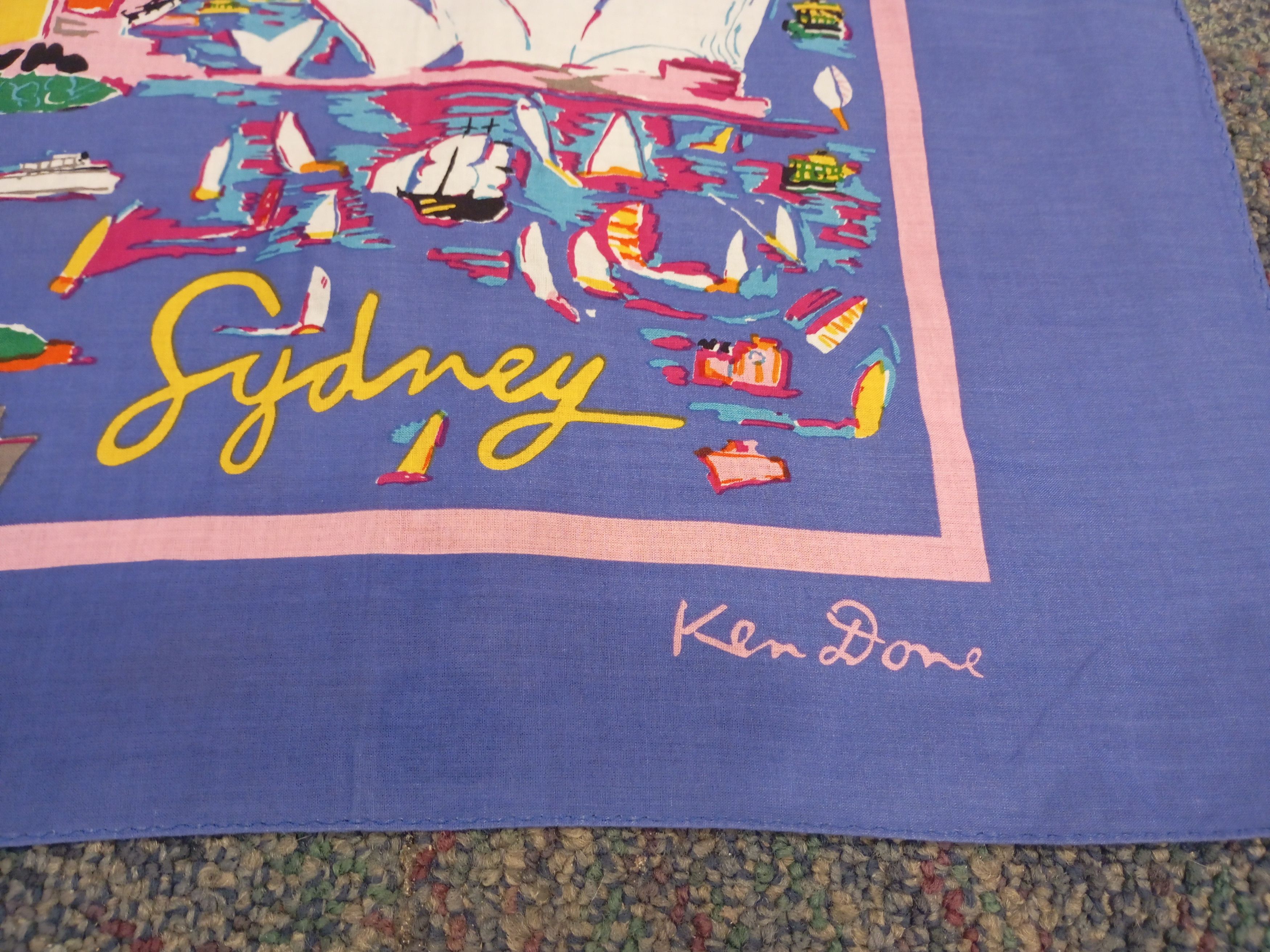 Vintage Vintage Ken Done Bandana Handkerchief Size ONE SIZE - 2 Thumbnail