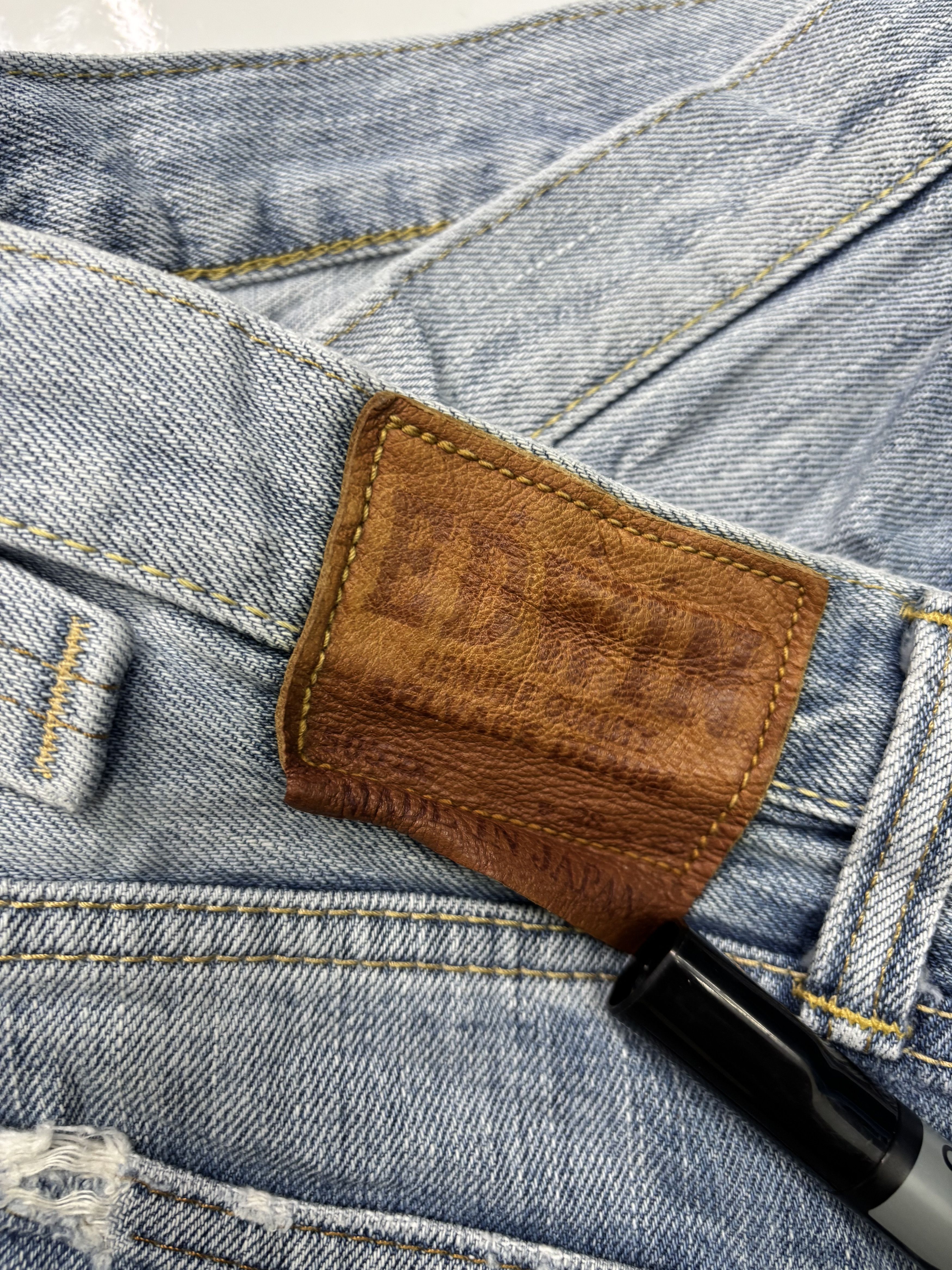 Acne Studios 🔥EDWIN 505zx SELVEDGE DENIM BUCKLE BACK BLUE WASH JEANS Size US 30 / EU 46 - 14 Thumbnail