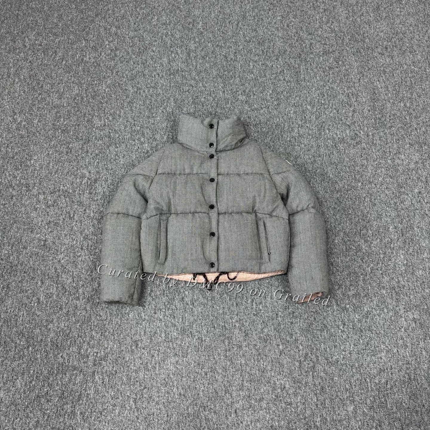 Moncler Moncler Cer Guibbotto Houndstooth Puffer Jacket Size XS / US 0-2 / IT 36-38 - 1 Thumbnail