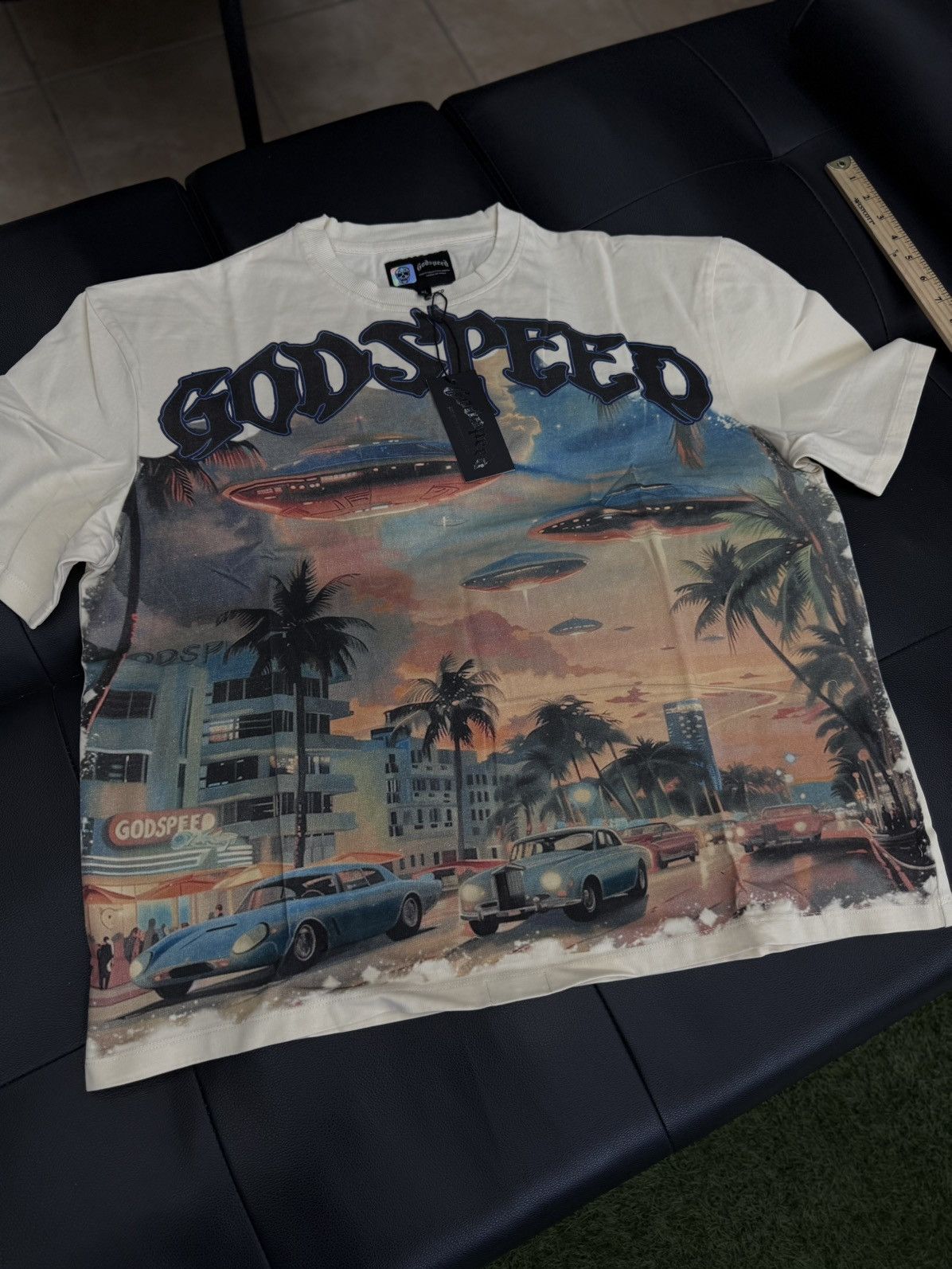 Godspeed Godspeed UFO Miami Tee Shirt Size XL (NEW) Size US XL / EU 56 / 4 - 2 Thumbnail