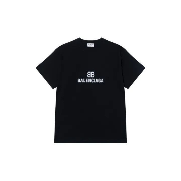 Balenciaga Balenciaga Black Logo BB Oversized T-Shirt 0079-2507 Size XS / US 0-2 / IT 36-38 - 2 Thumbnail