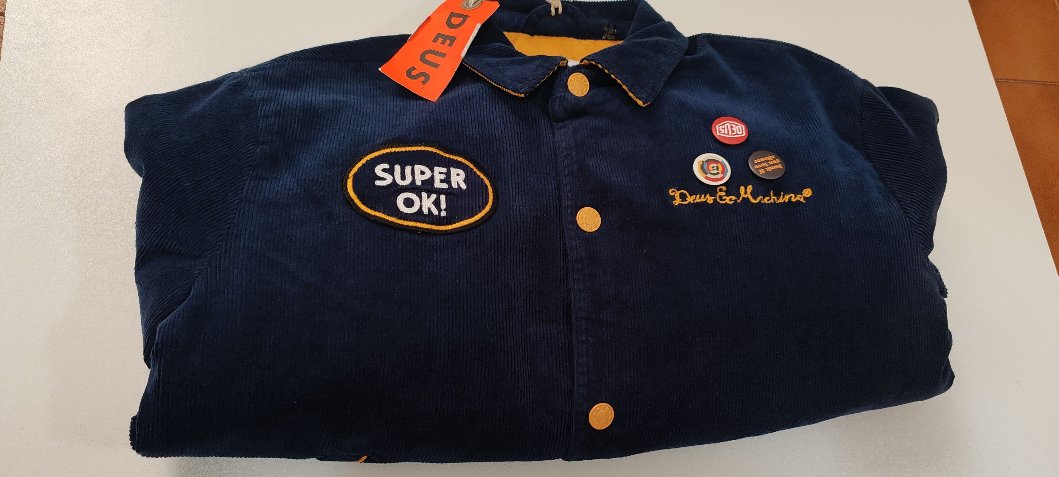 Deus Ex Machina Vintage Bleu Deus Ex Machina Team Cord Bomber Tg L Grailed