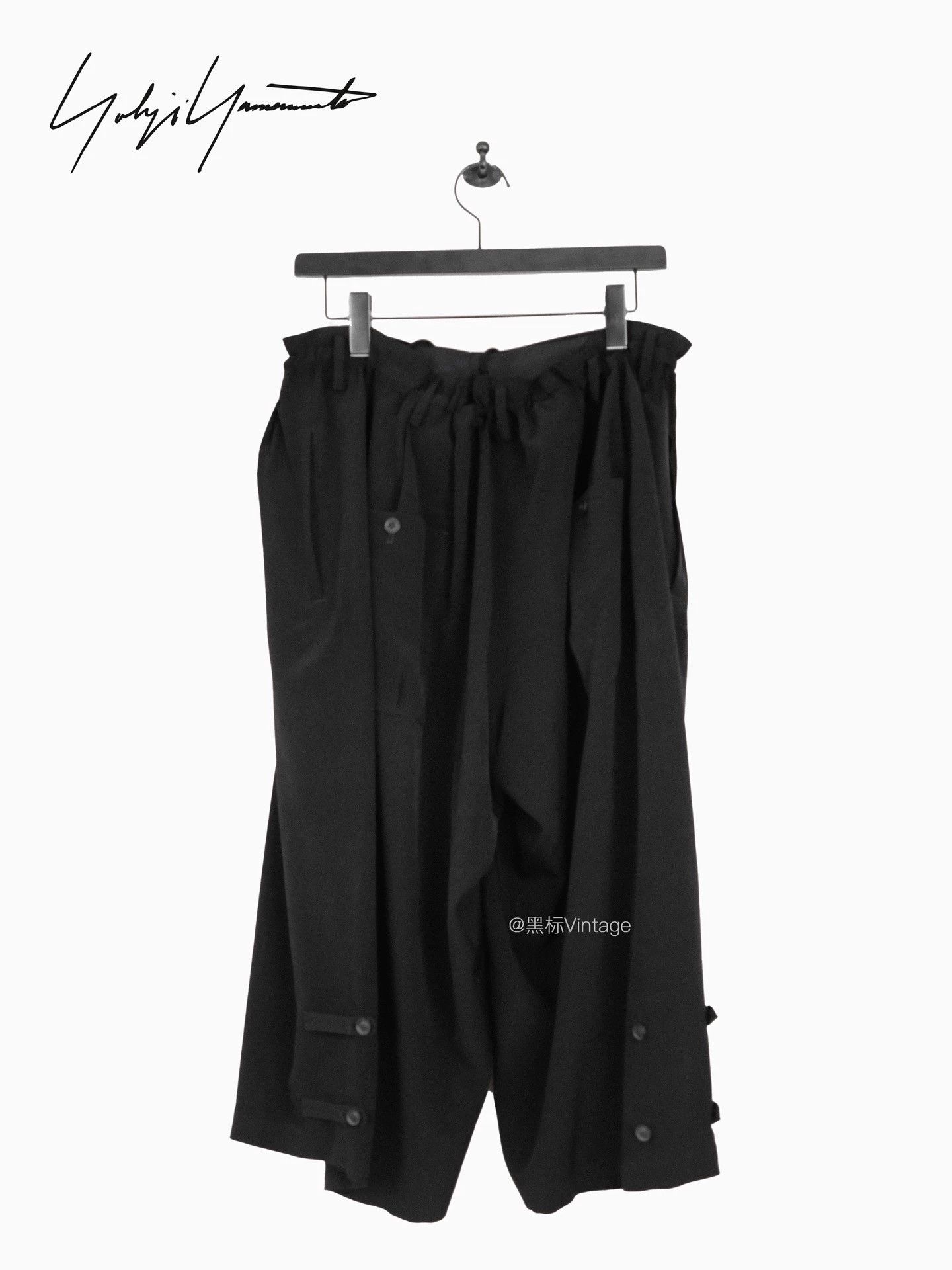 Yohji Yamamoto Yohji Yamamoto 22s Vtg Triacetate Wideleg 8 Pant Men 9/10 Size US 32 / EU 48 - 1 Thumbnail