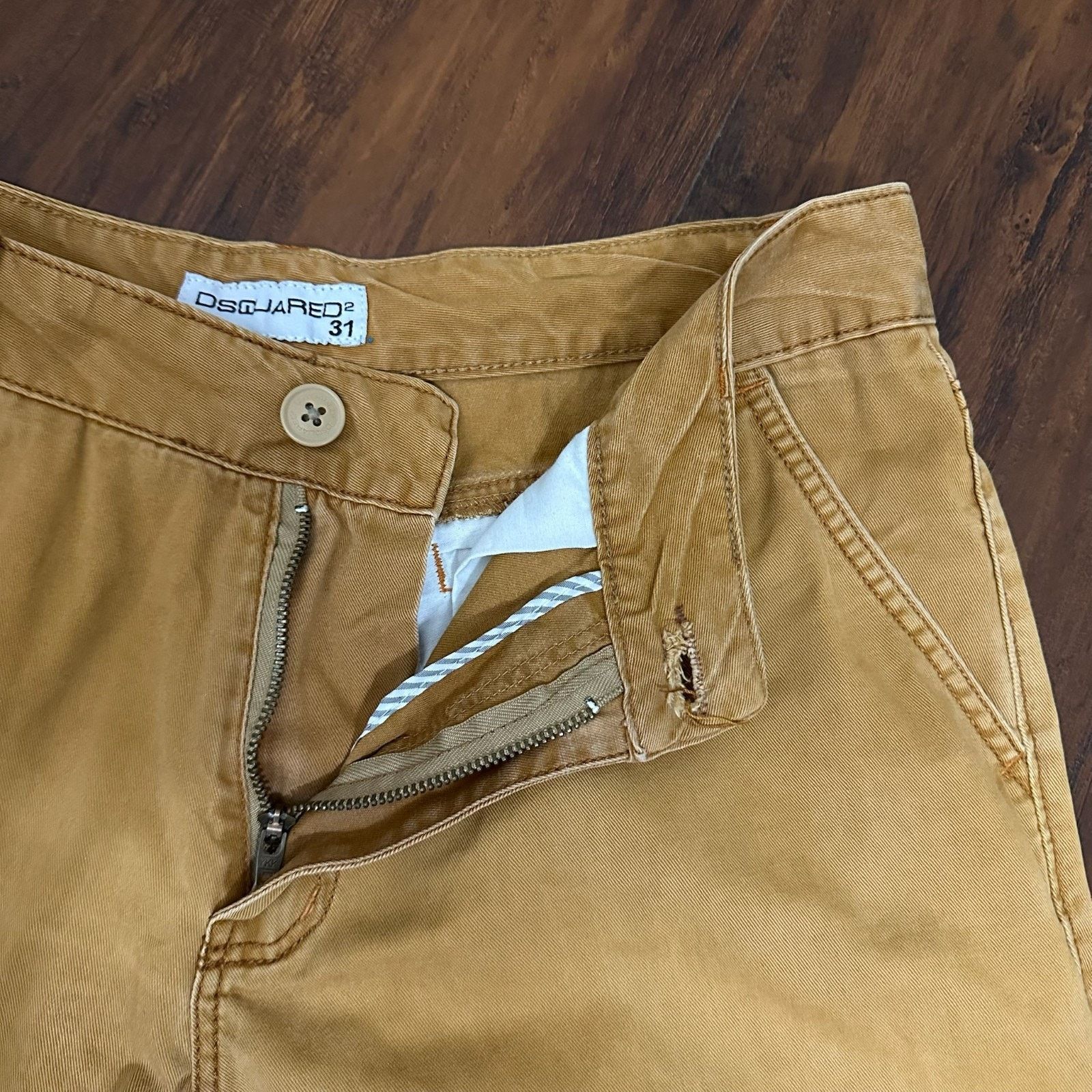 Dsquared2 DSQUARED2 Chino Pants Slim Fit Straight Leg Low Rise Preppy Size US 31 - 7 Thumbnail