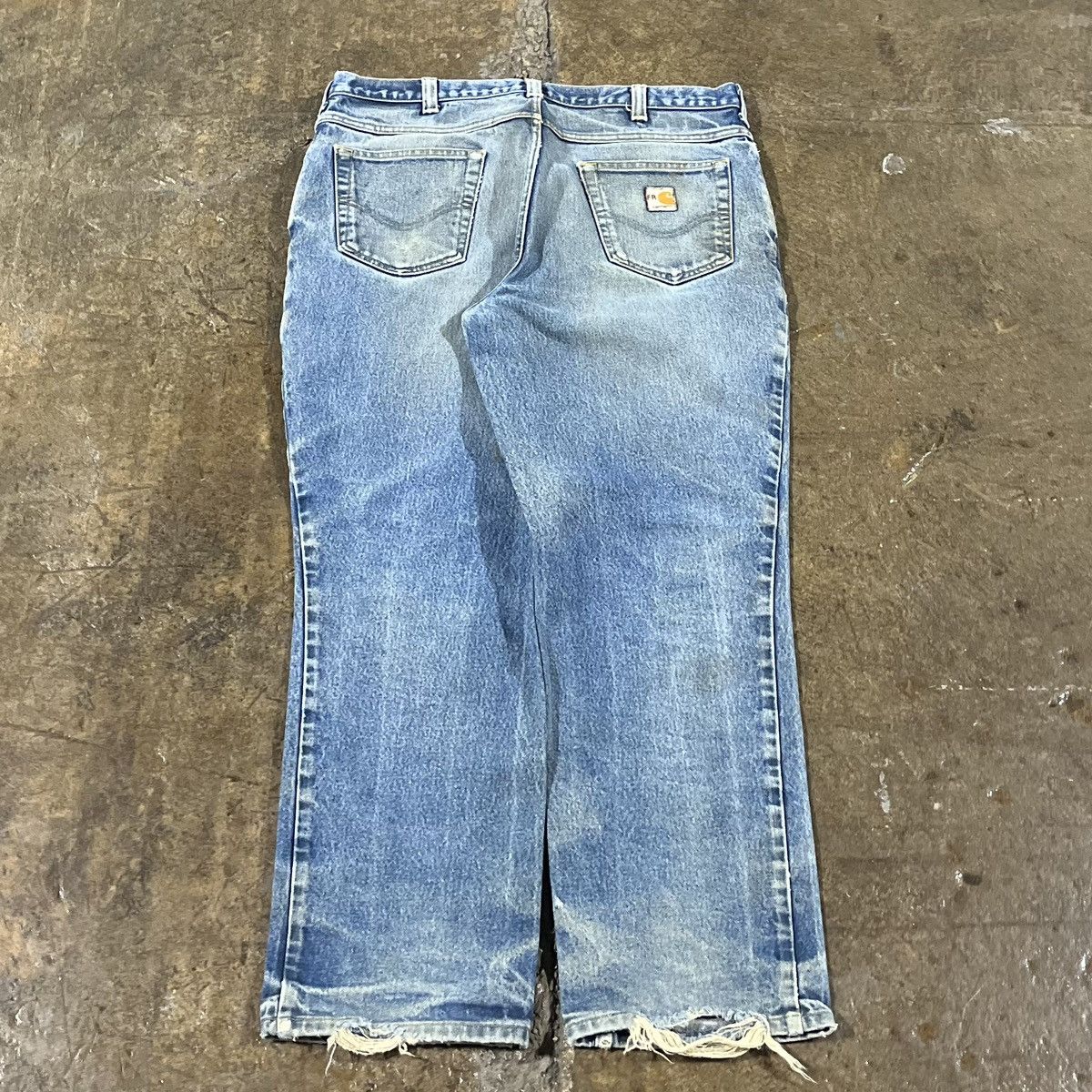 Carhartt × Vintage Crazy Vintage Carhartt Faded Thrashed Workwear Skater Jeans Size US 36 / EU 52 - 1 Thumbnail