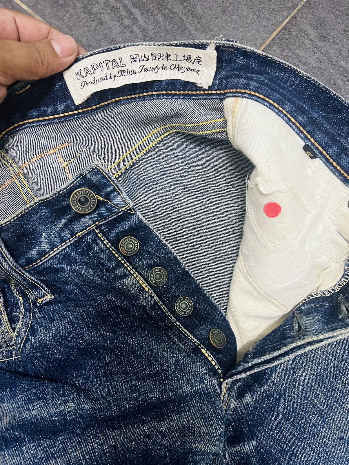 Kapital Kapital Kiro Hirata Crash Selvedge Jeans Denim Short Size US 29 - 12 Thumbnail