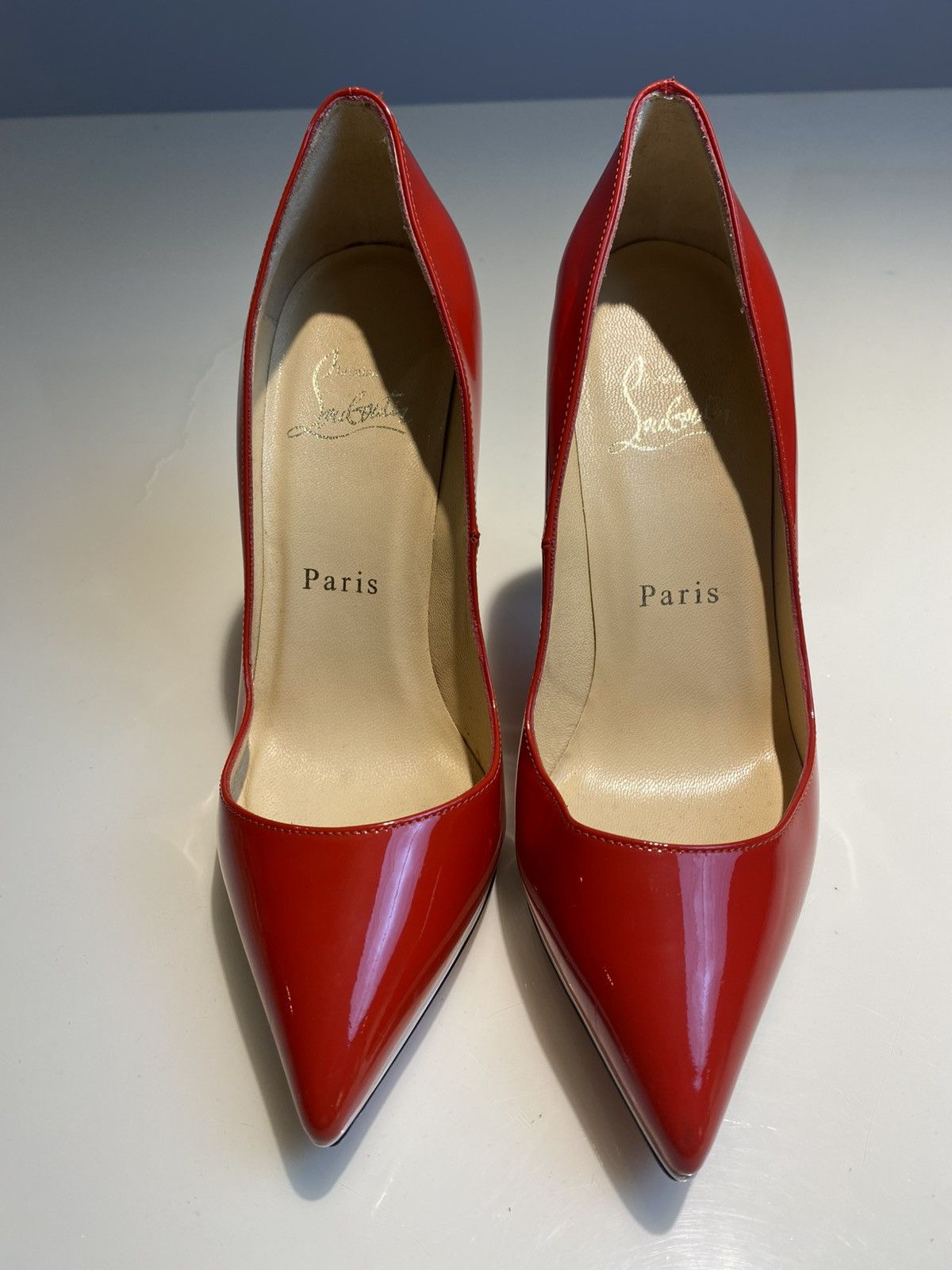 Christian Louboutin Christian Louboutin Red Patent Pigalle Plato Heels 35 Size US 5 / IT 35 - 2 Thumbnail
