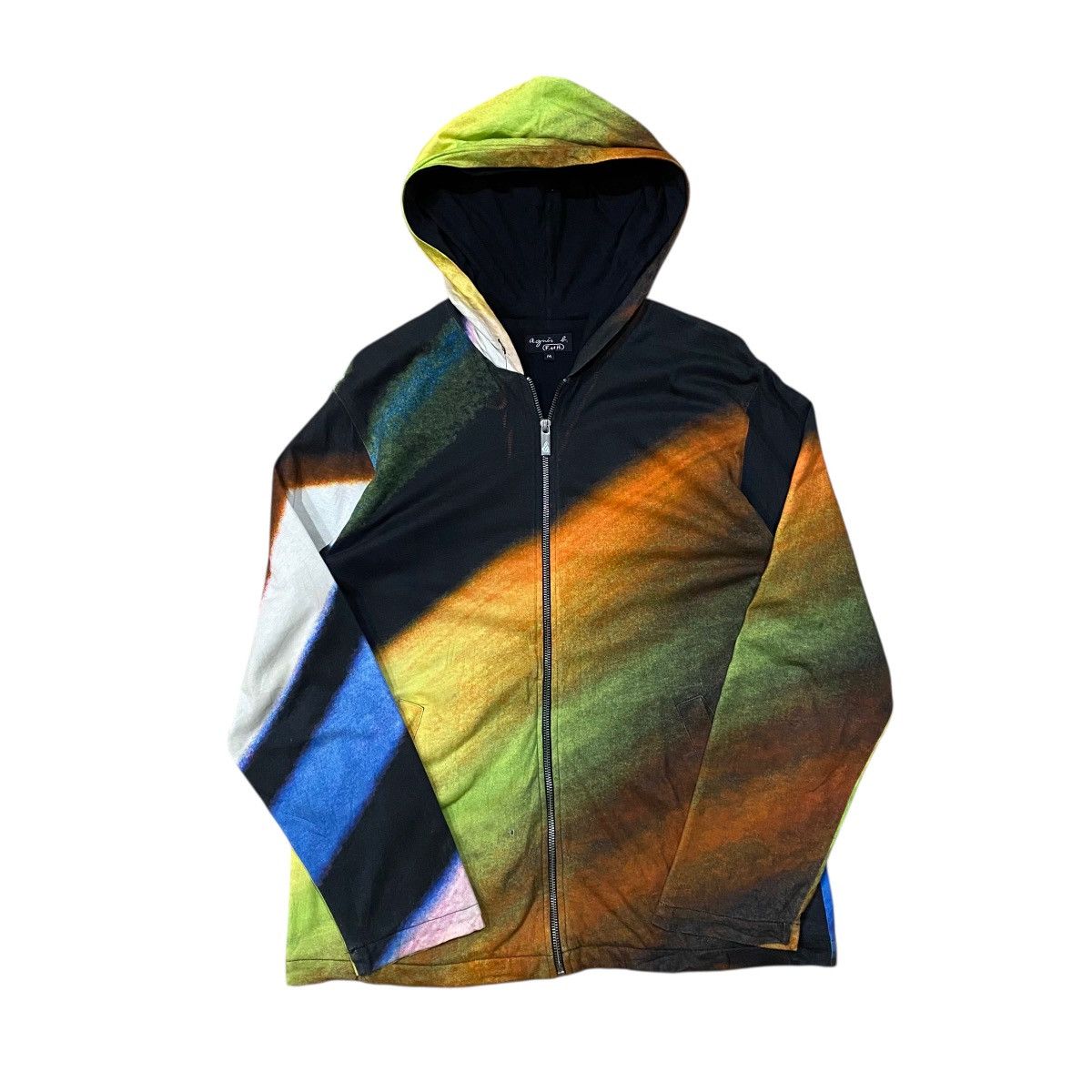 agnes b. Agnès b. cotton "Diagonals" print Aglaë unisex jacket. Size US M / EU 48-50 / 2 - 1 Thumbnail