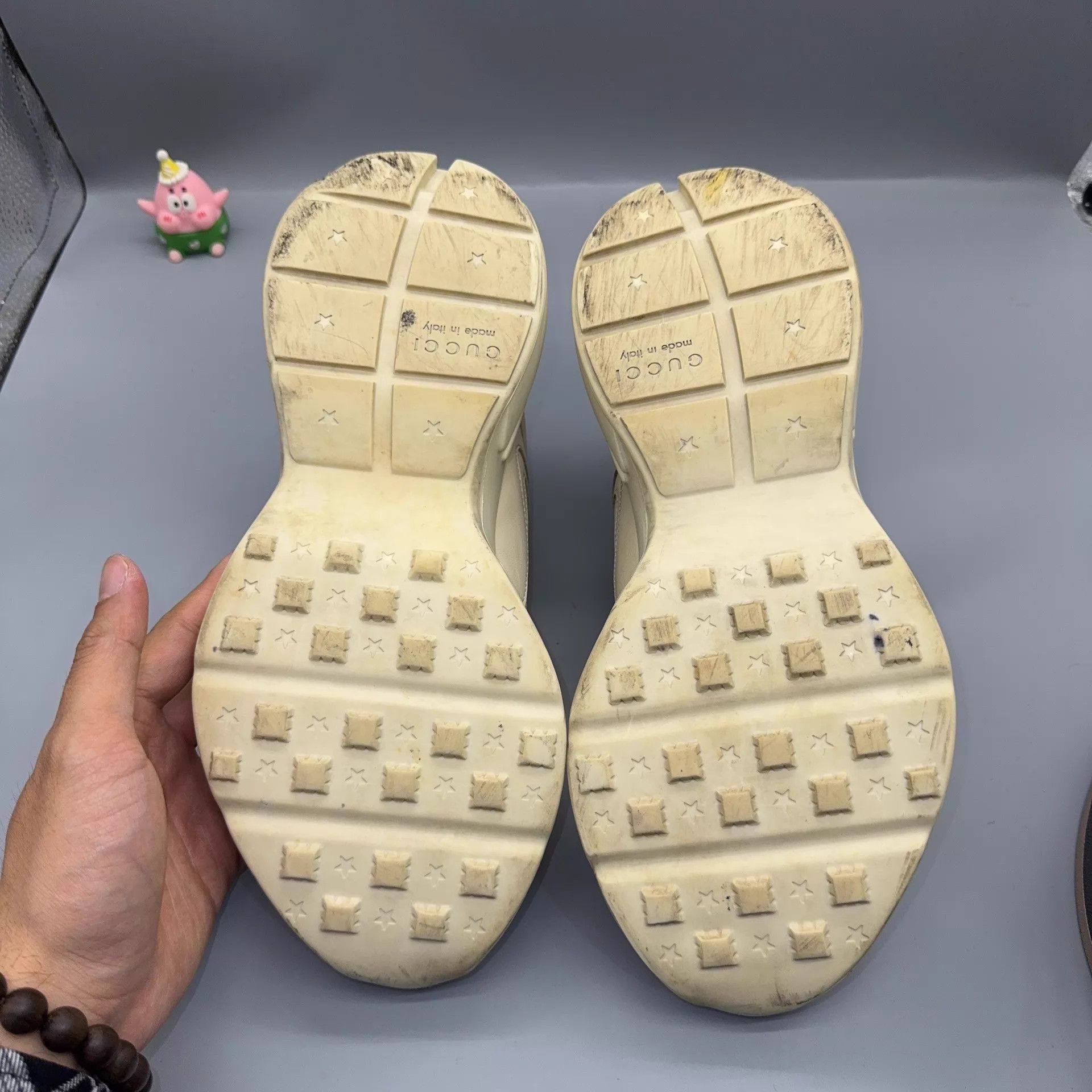 Gucci GUCCI Rhyton Ivory White 42.5 Used Size US 9.5 / EU 42-43 - 4 Thumbnail