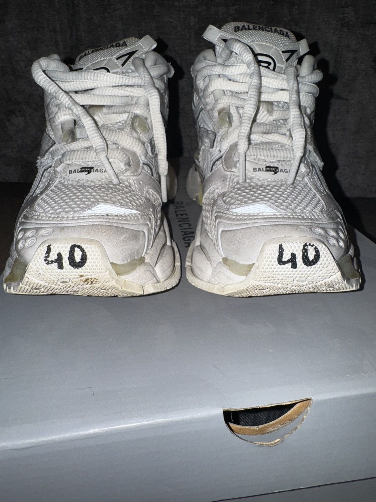 Balenciaga Balenciga runner white size us 8 Size US 8 / EU 41 - 2 Thumbnail