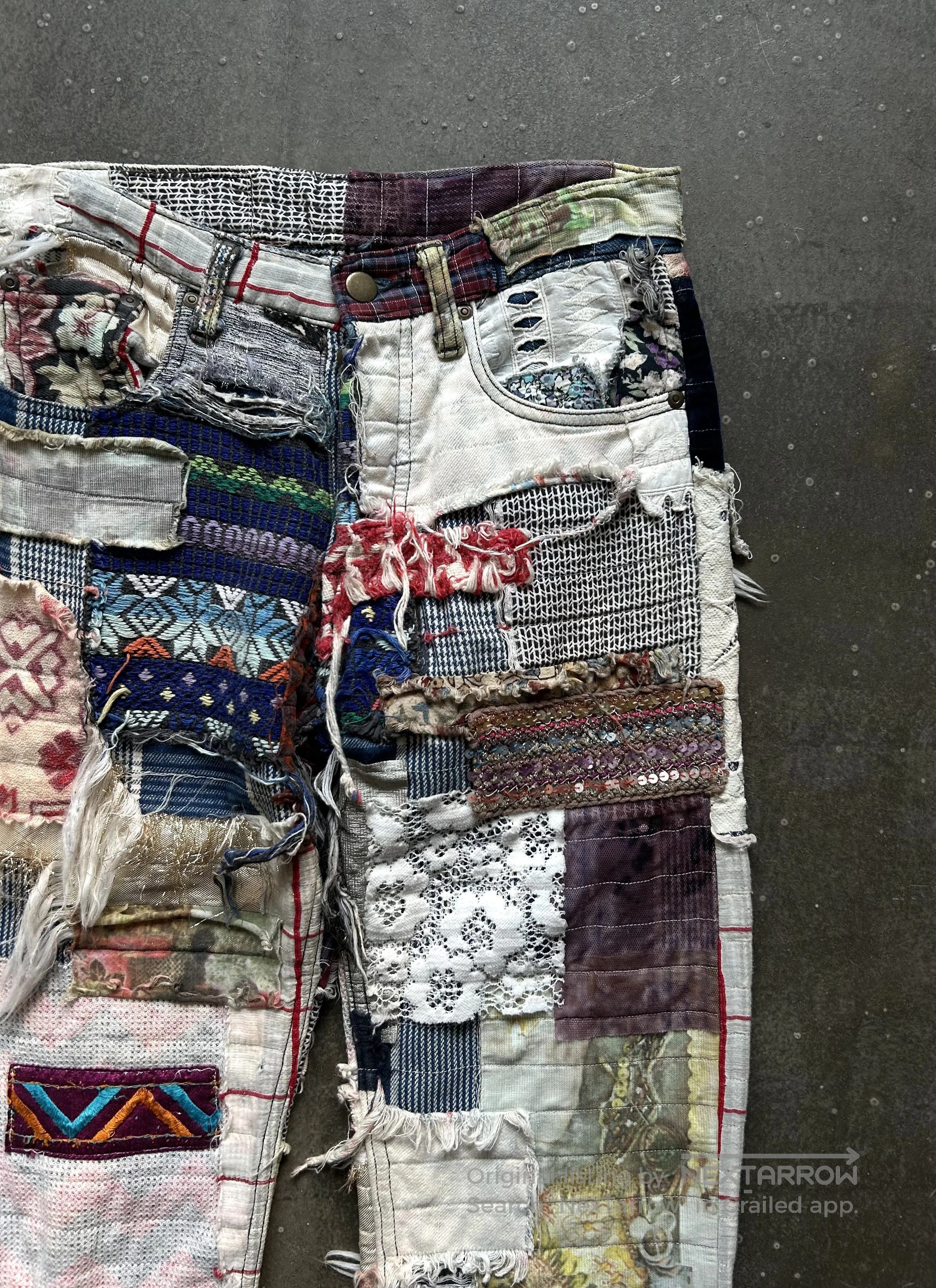 Nozomi Ishiguro Nozomi Ishiguro 2011AW Patchwork Trousers. Size US 29 - 3 Thumbnail