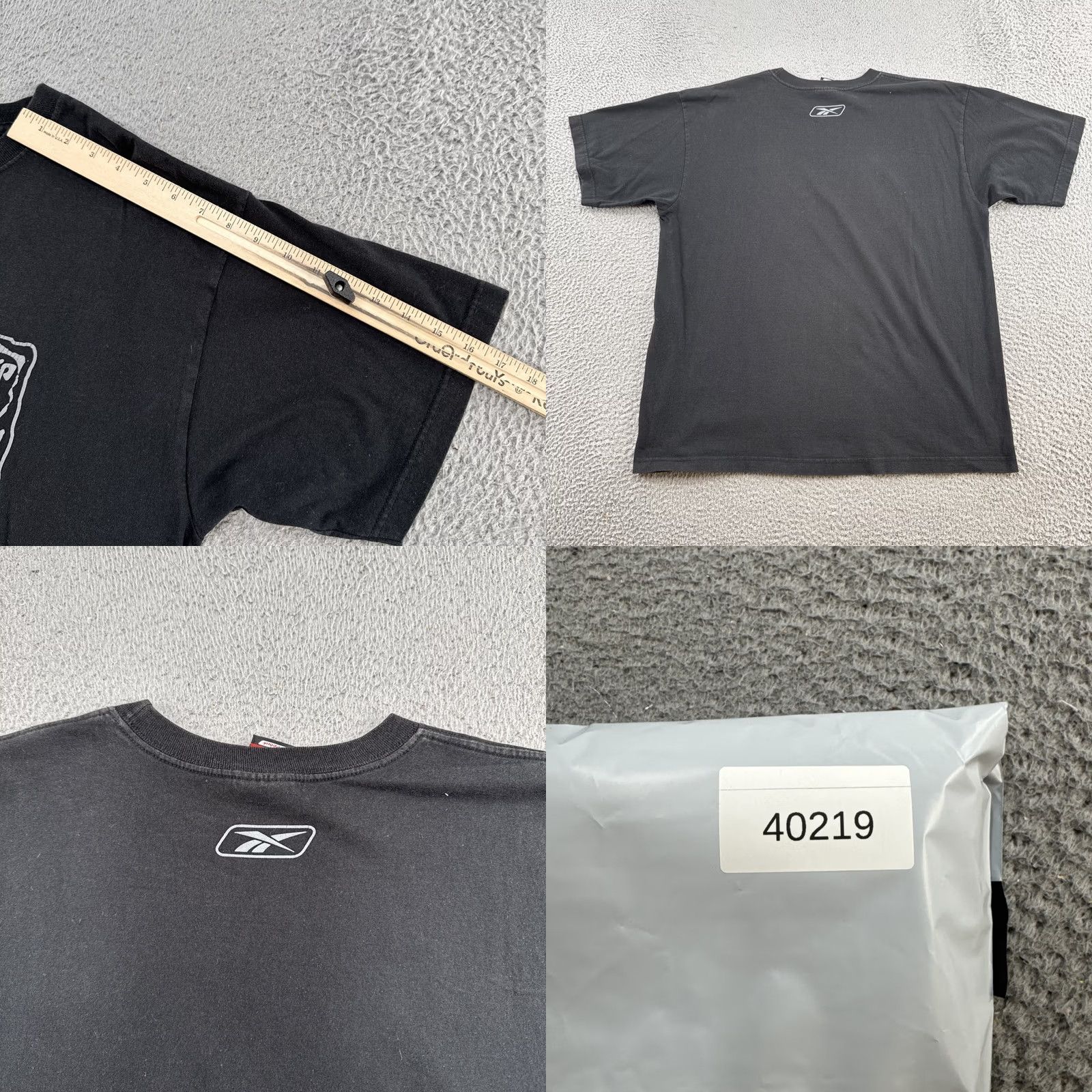 Reebok VINTAGE Reebok Allen Iverson Graphic Tee T Shirt Short Sleeve Crew Neck Black Cotton Size L 90s 2000s Sports Limited Edition Mens Adults Size US L / EU 52-54 / 3 - 8 Thumbnail