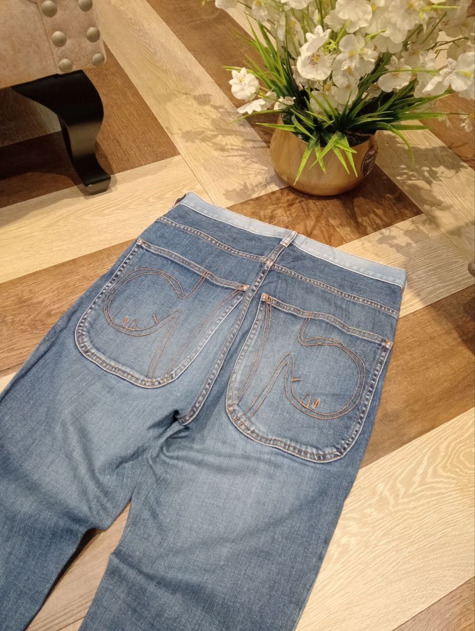 Tsumori Chisato VINTAGE TSUMORI CHISATO ISSEY MIYAKE BLUE DENIM PANTS Size US 30 / EU 46 - 10 Thumbnail